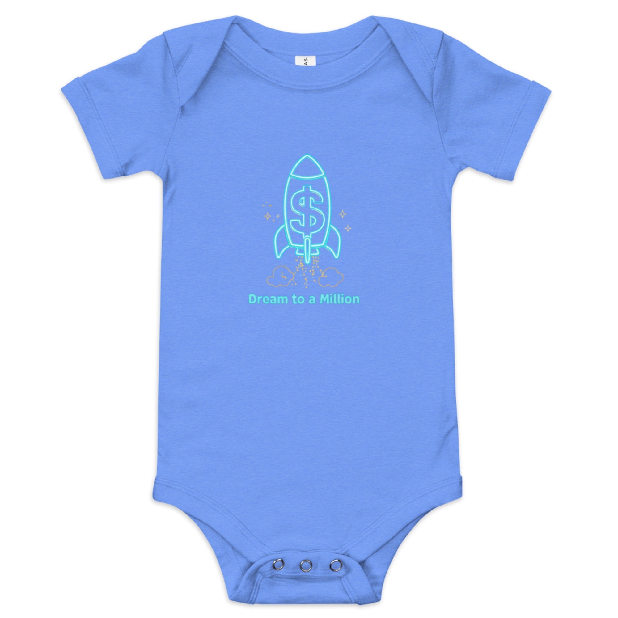 MDB Co. Dream To A Million Neon unisex Baby short sleeve one piece
