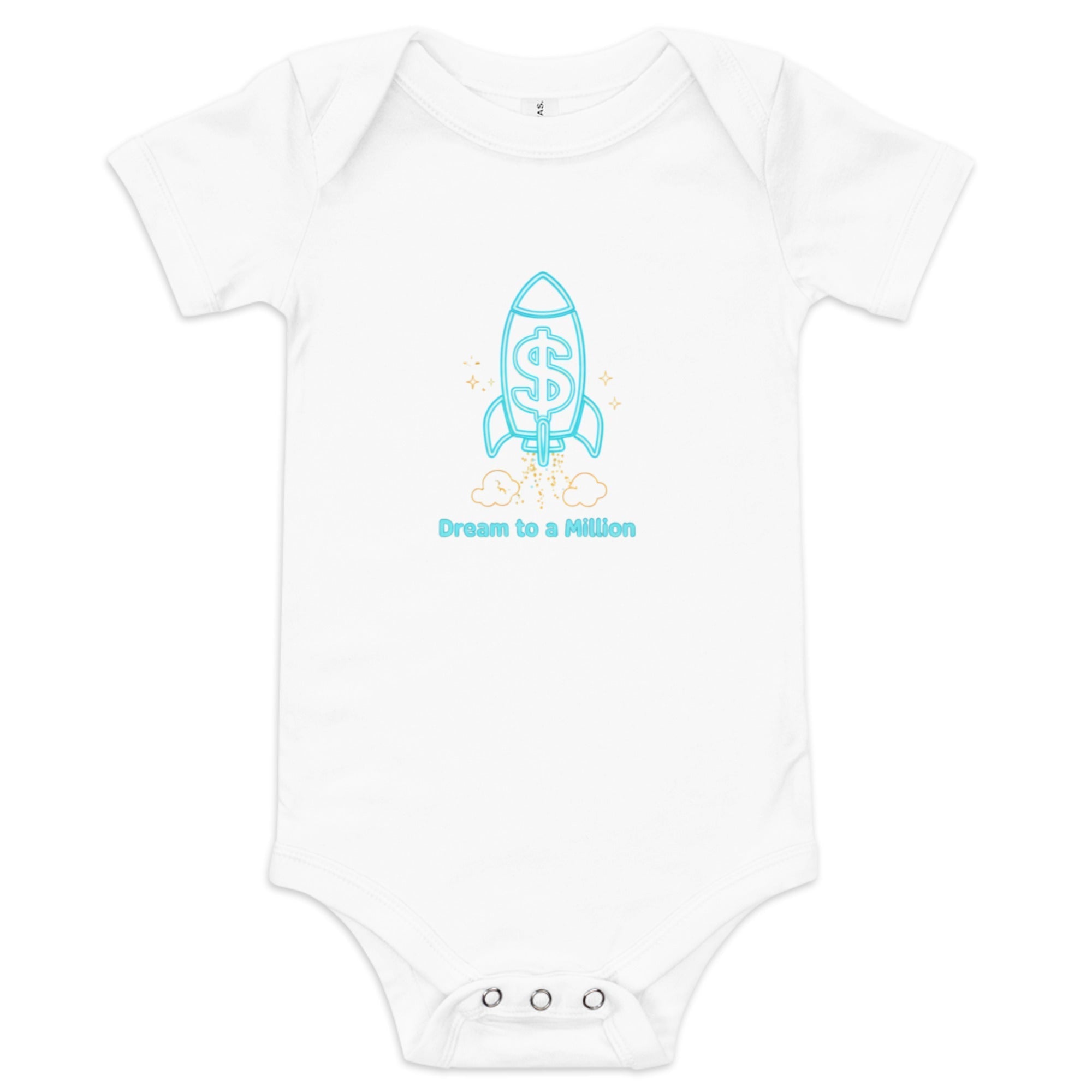 MDB Co. Dream To A Million Neon unisex Baby short sleeve one piece