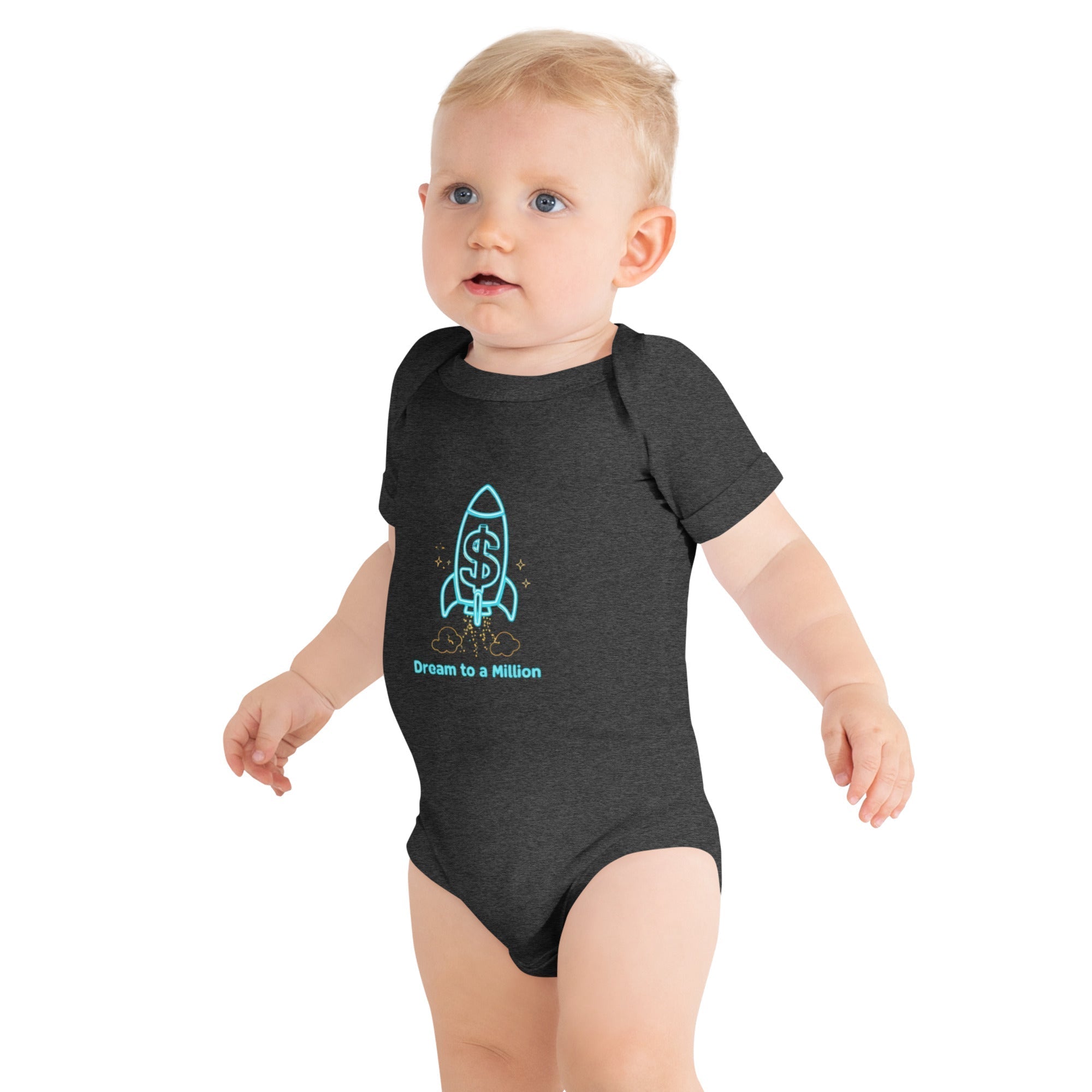 MDB Co. Dream To A Million Neon unisex Baby short sleeve one piece