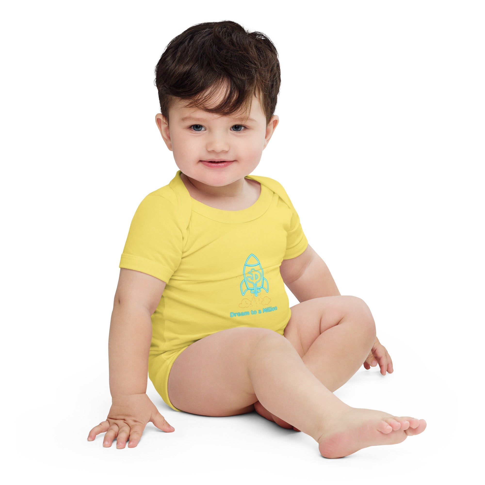 MDB Co. Dream To A Million Neon unisex Baby short sleeve one piece