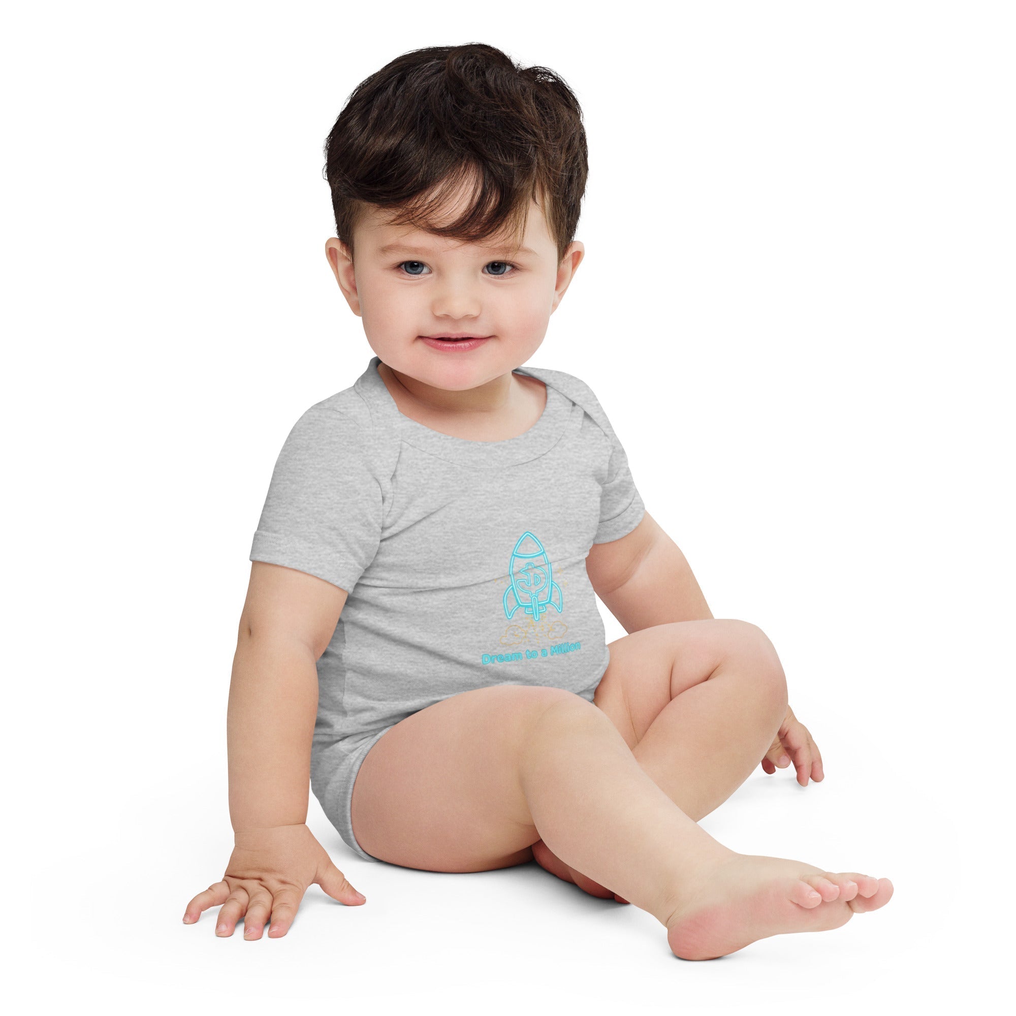 MDB Co. Dream To A Million Neon unisex Baby short sleeve one piece
