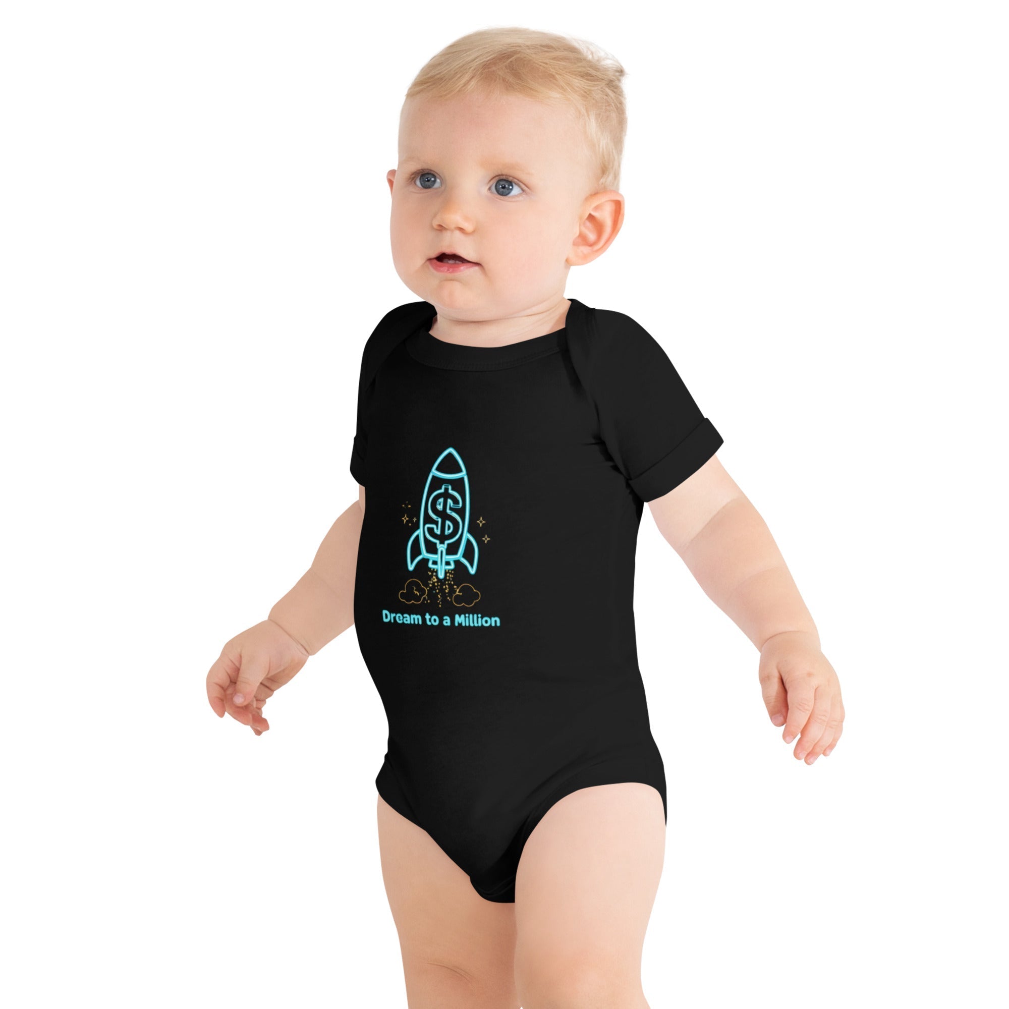 MDB Co. Dream To A Million Neon unisex Baby short sleeve one piece
