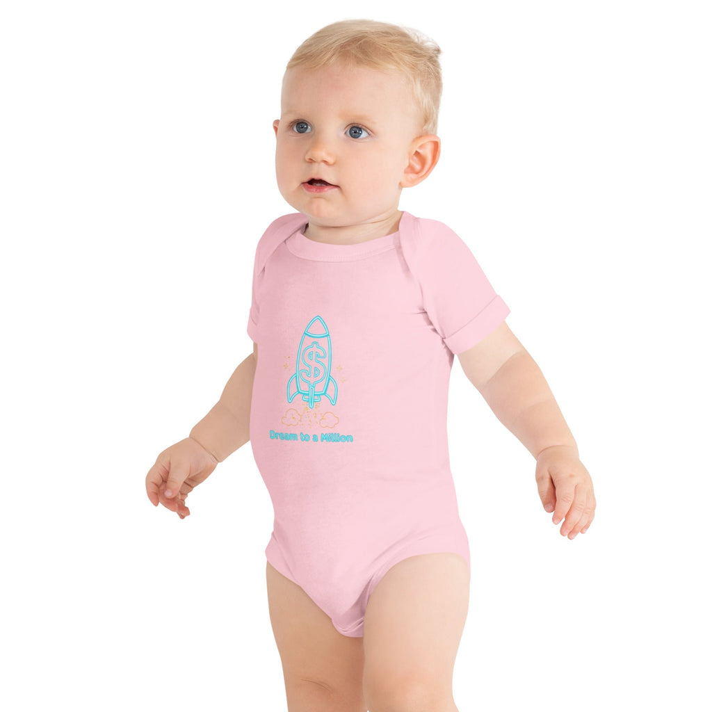 MDB Co. Dream To A Million Neon unisex Baby short sleeve one piece