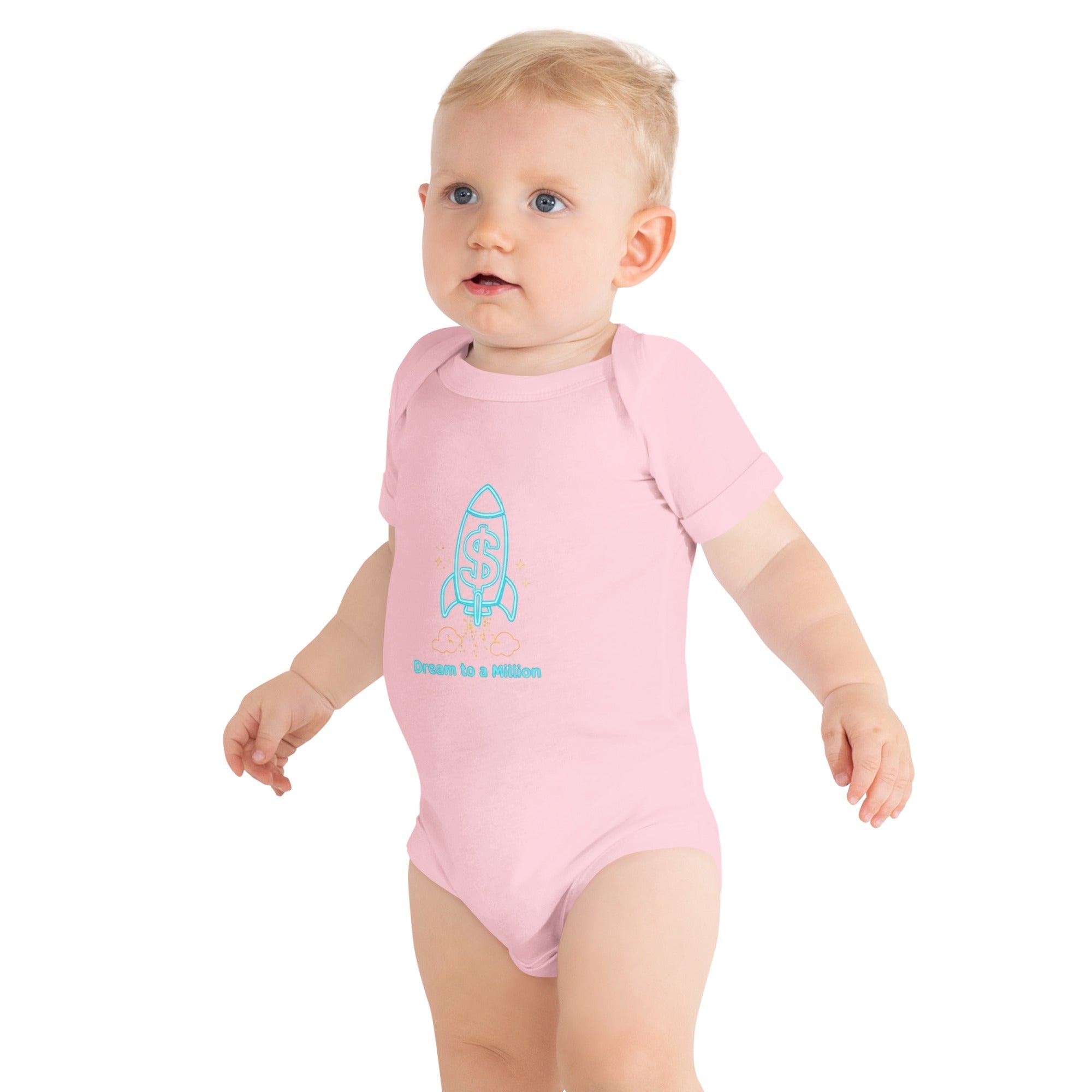 MDB Co. Dream To A Million Neon unisex Baby short sleeve one piece
