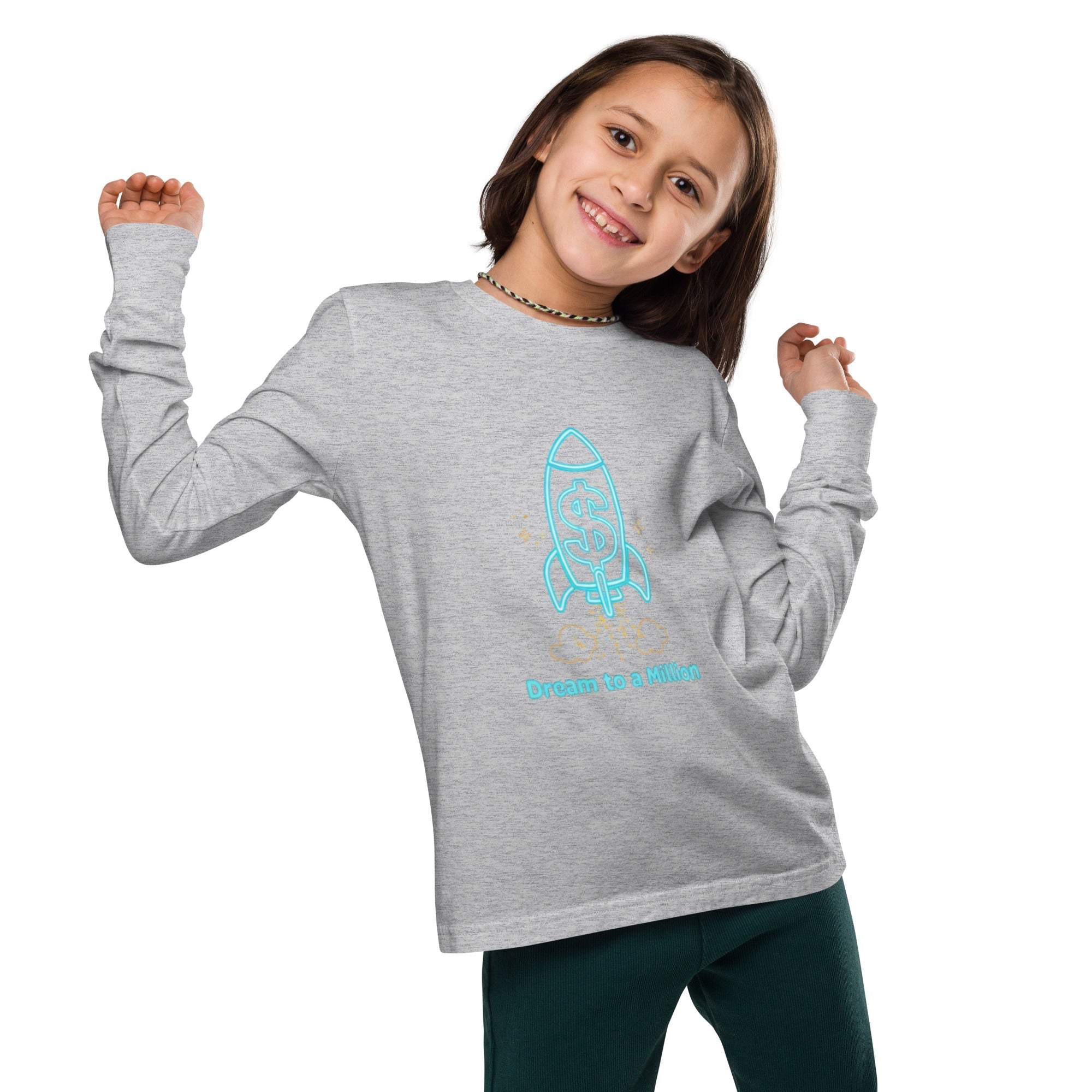 MDB Co. Dream To A Million Neon unisex Youth long sleeve tee