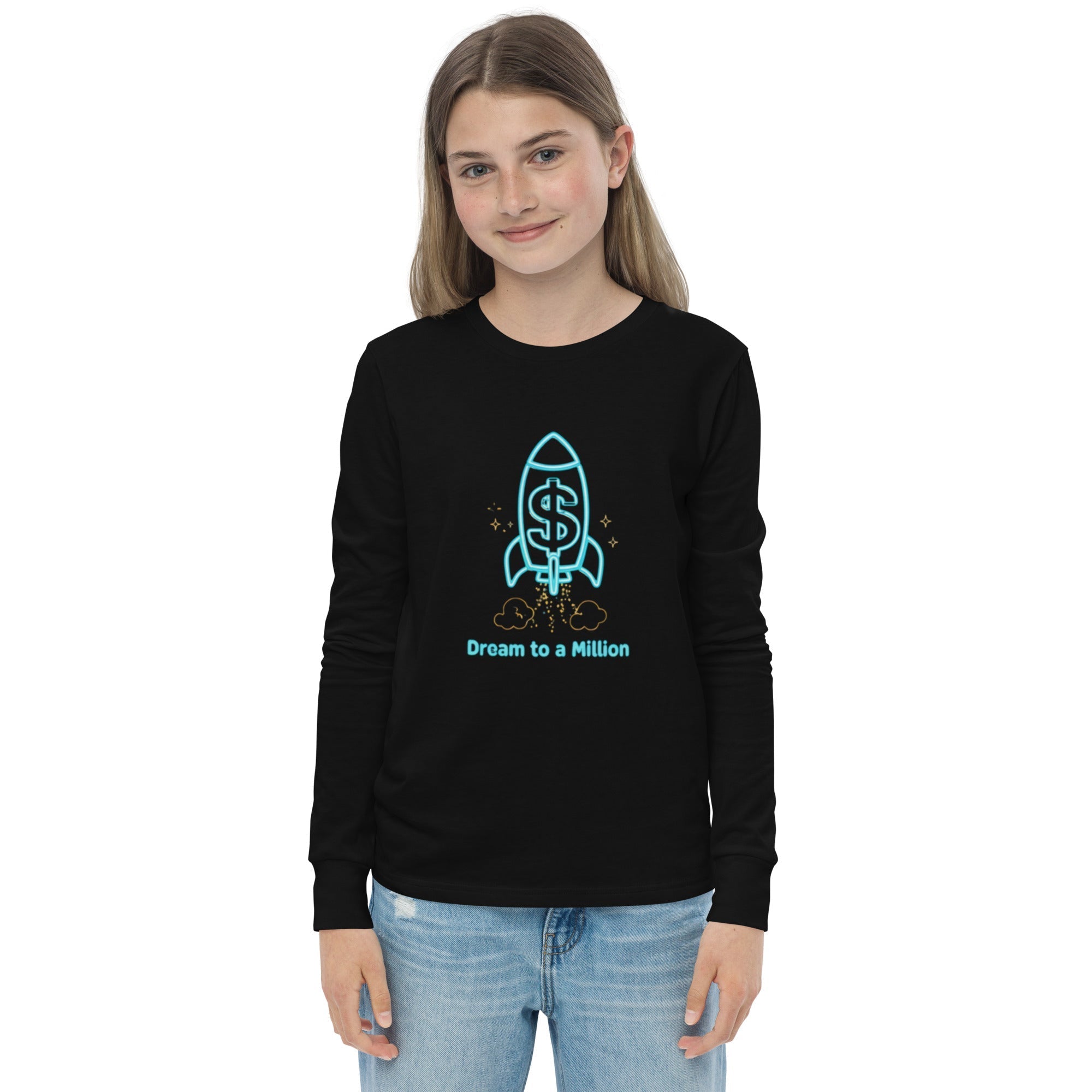 MDB Co. Dream To A Million Neon unisex Youth long sleeve tee