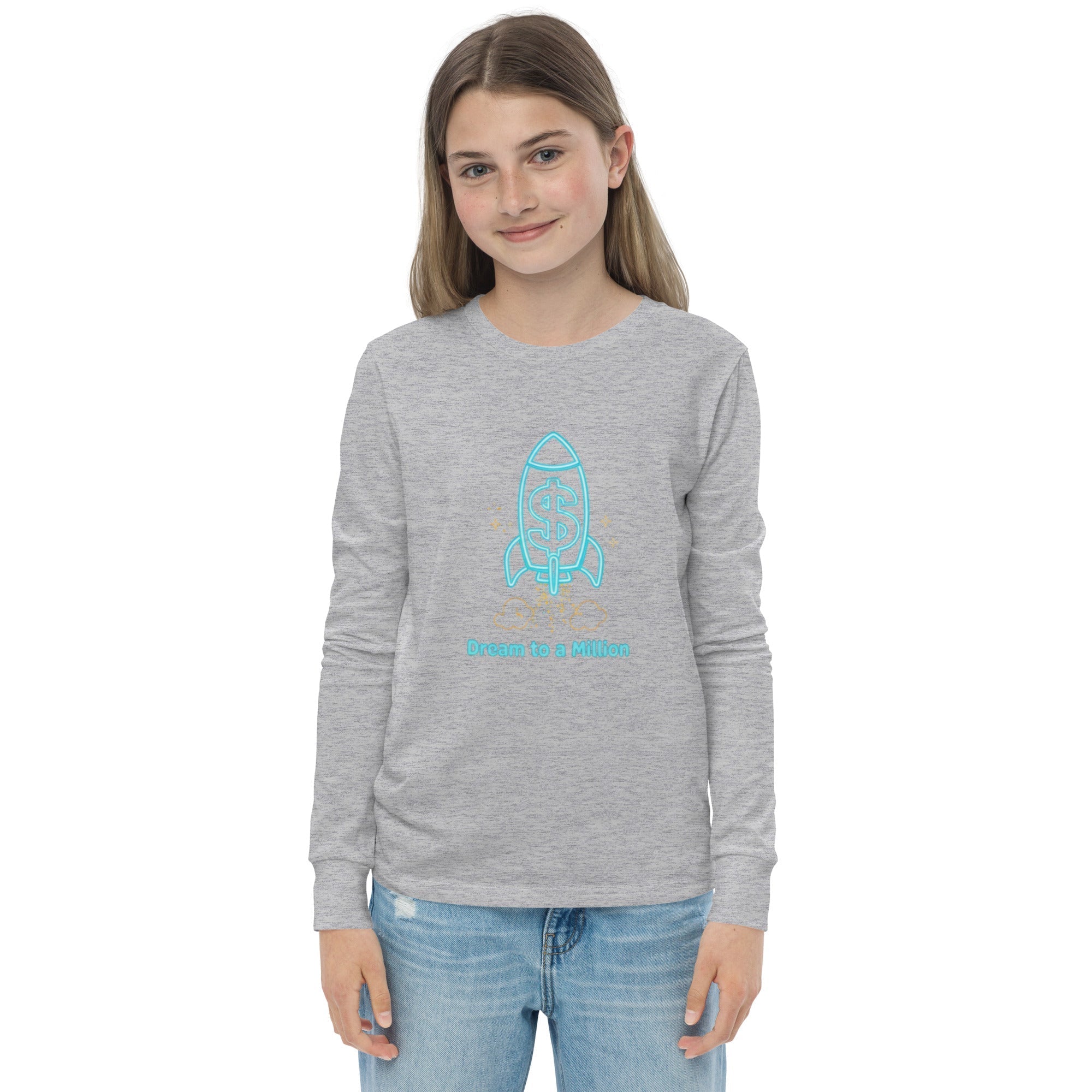 MDB Co. Dream To A Million Neon unisex Youth long sleeve tee