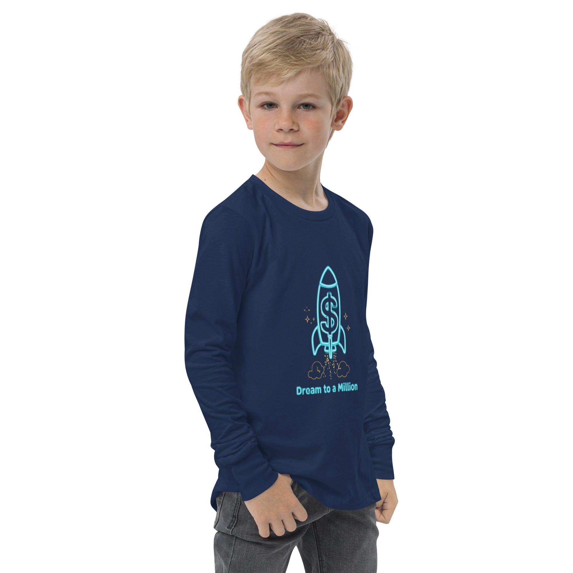 MDB Co. Dream To A Million Neon unisex Youth long sleeve tee