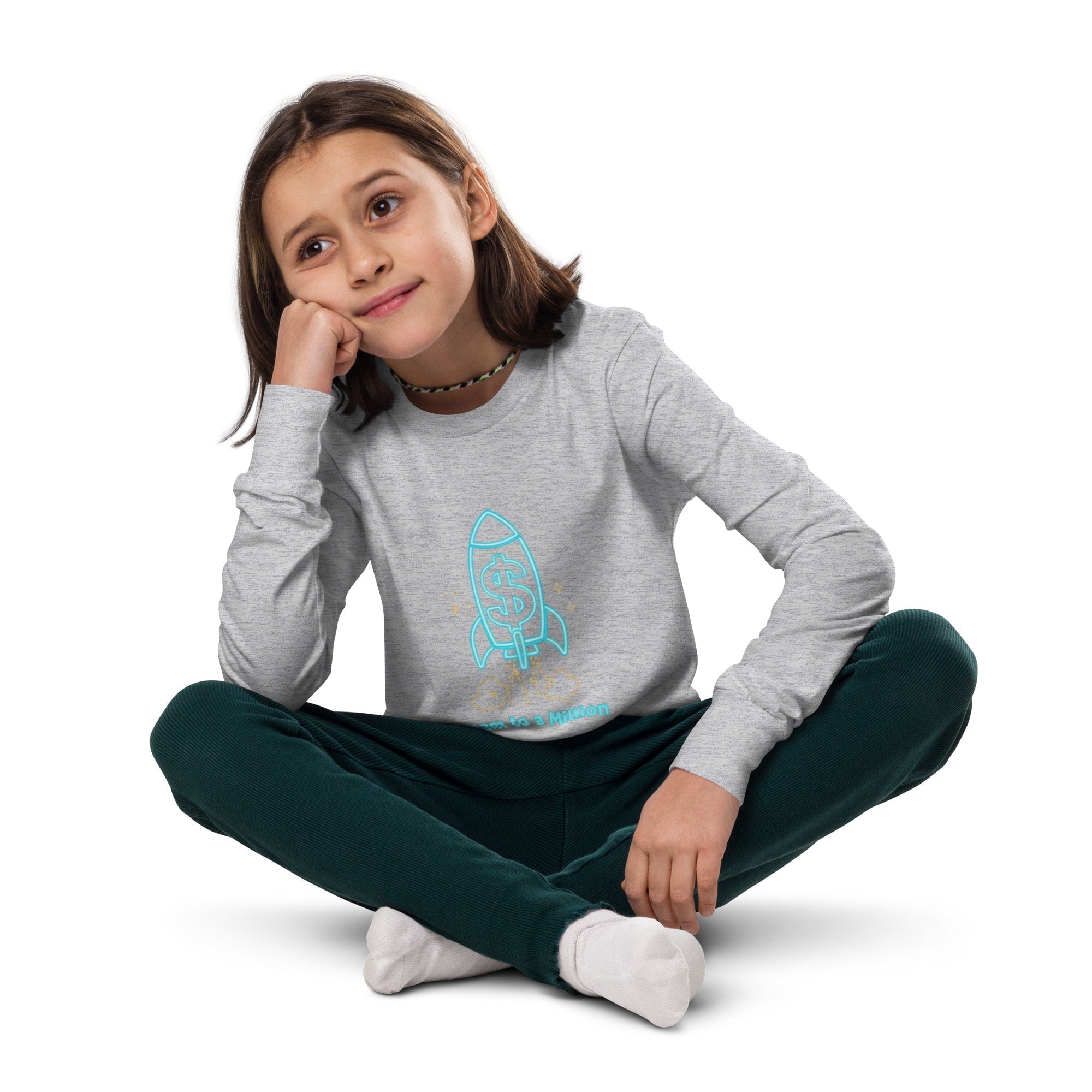 MDB Co. Dream To A Million Neon unisex Youth long sleeve tee