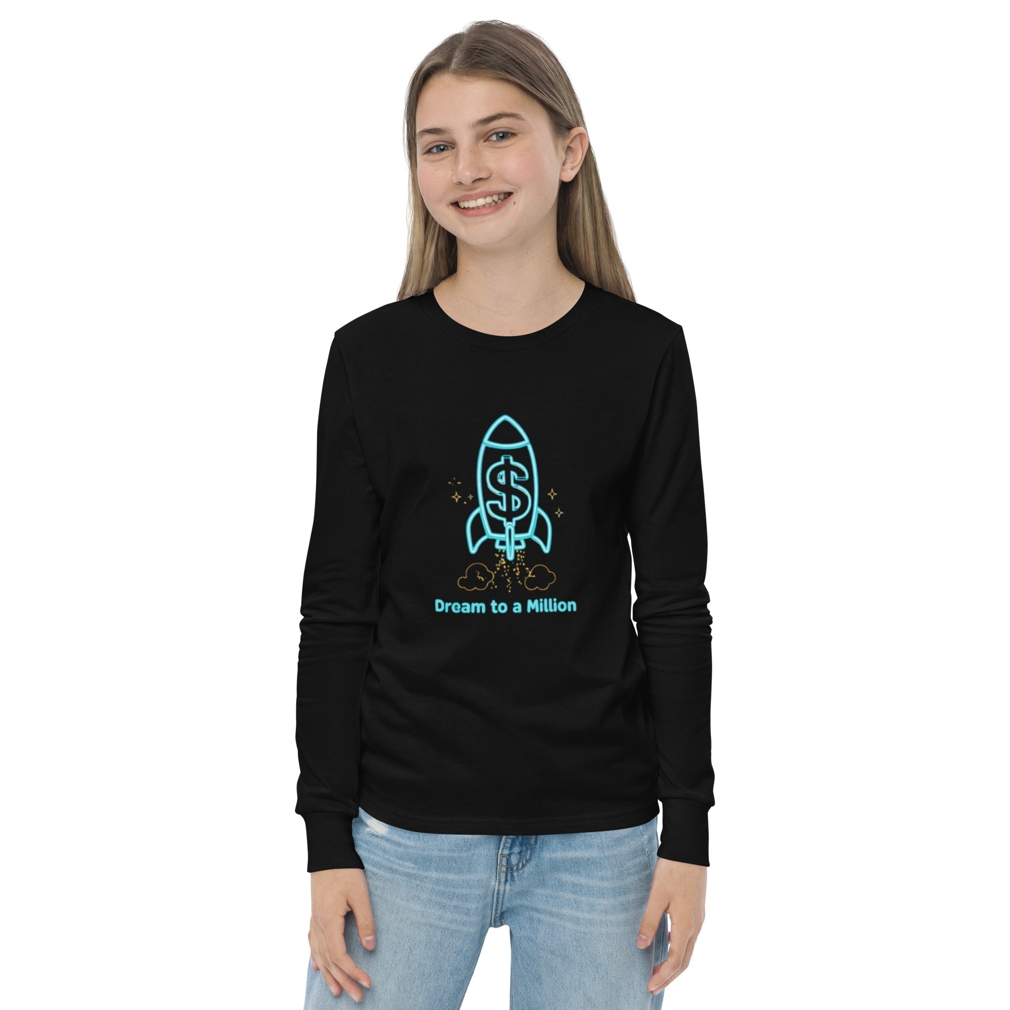 MDB Co. Dream To A Million Neon unisex Youth long sleeve tee