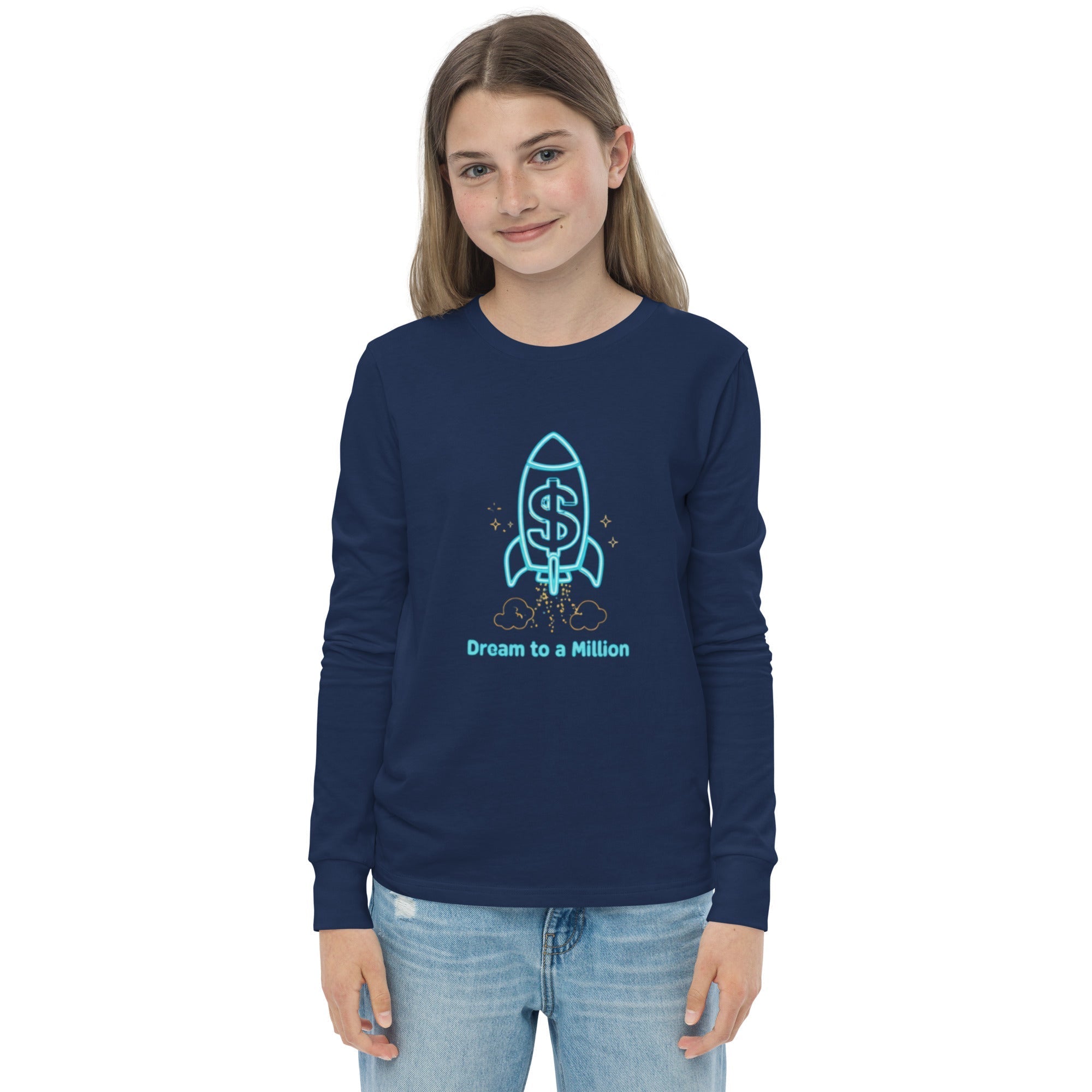 MDB Co. Dream To A Million Neon unisex Youth long sleeve tee