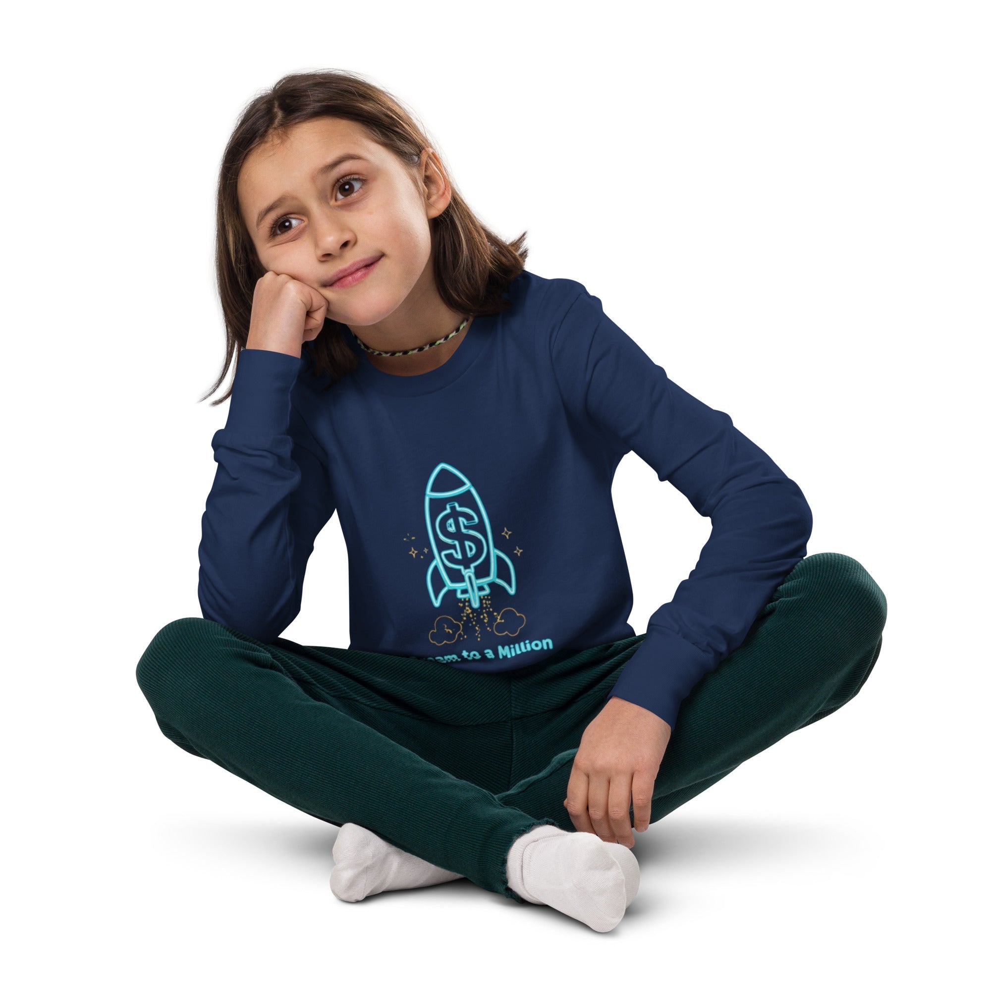 MDB Co. Dream To A Million Neon unisex Youth long sleeve tee