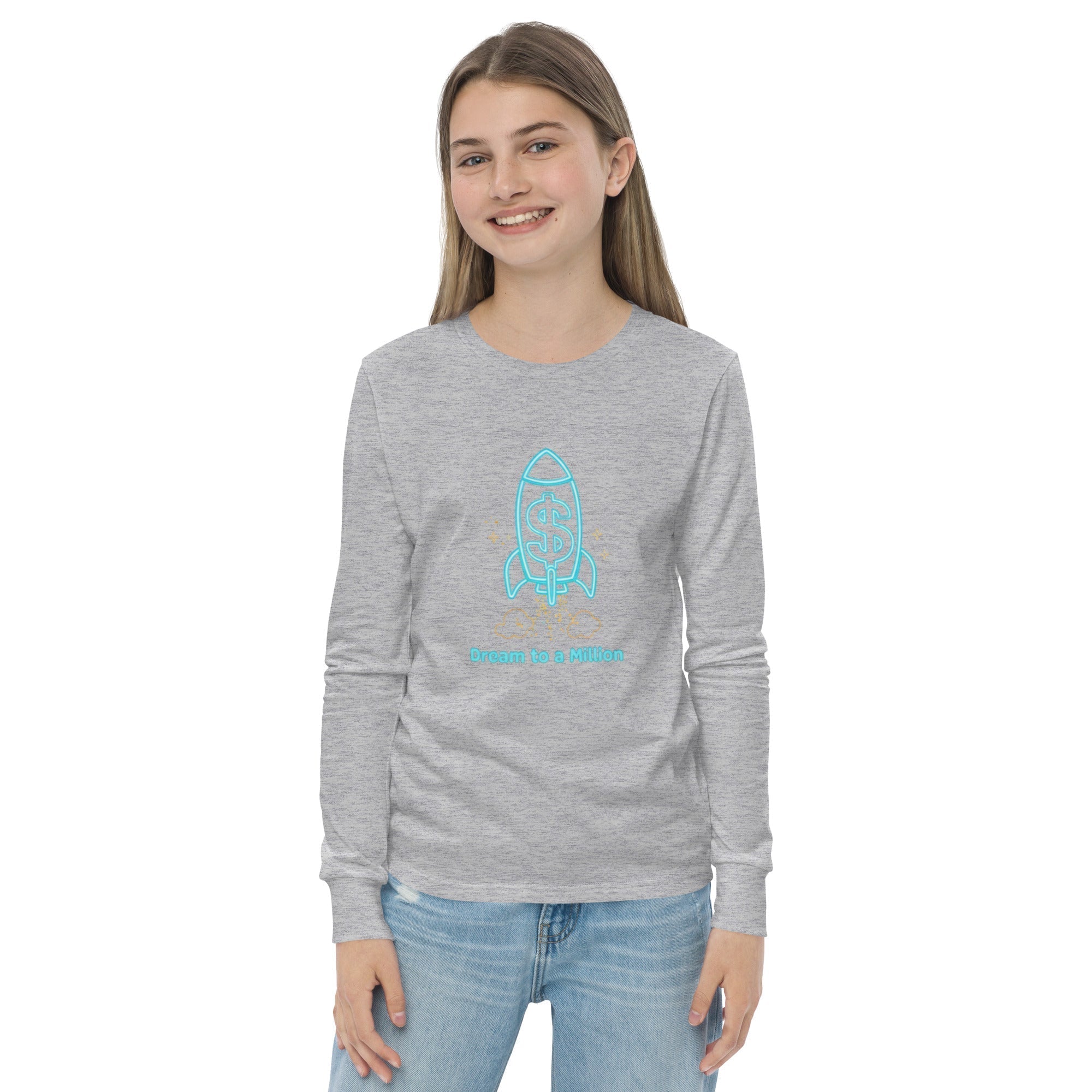 MDB Co. Dream To A Million Neon unisex Youth long sleeve tee