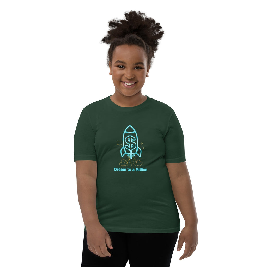 MDB Co. Dream To A Million Neon unisex Youth Short Sleeve T-Shirt