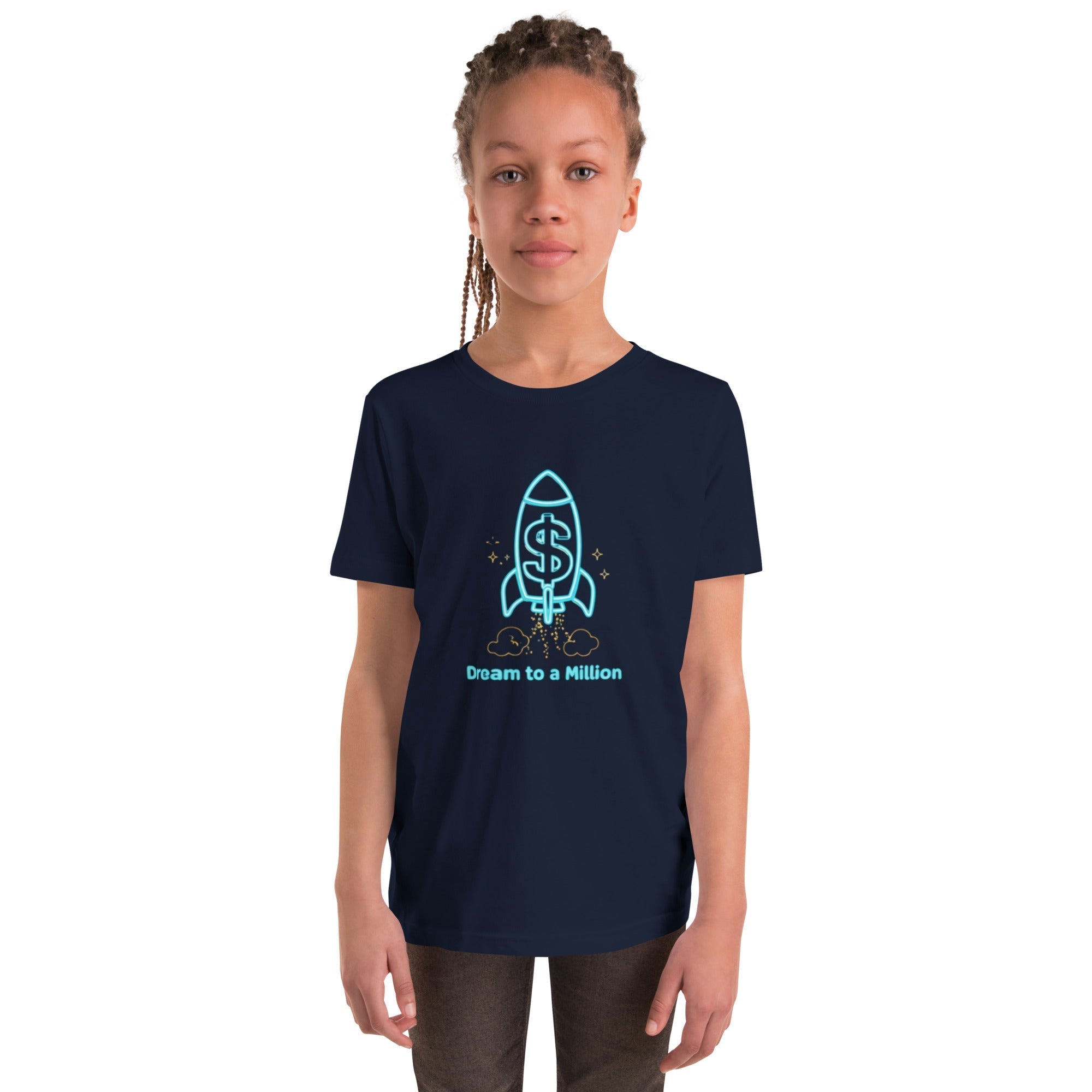 MDB Co. Dream To A Million Neon unisex Youth Short Sleeve T-Shirt