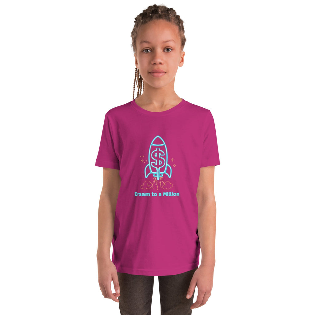 MDB Co. Dream To A Million Neon unisex Youth Short Sleeve T-Shirt