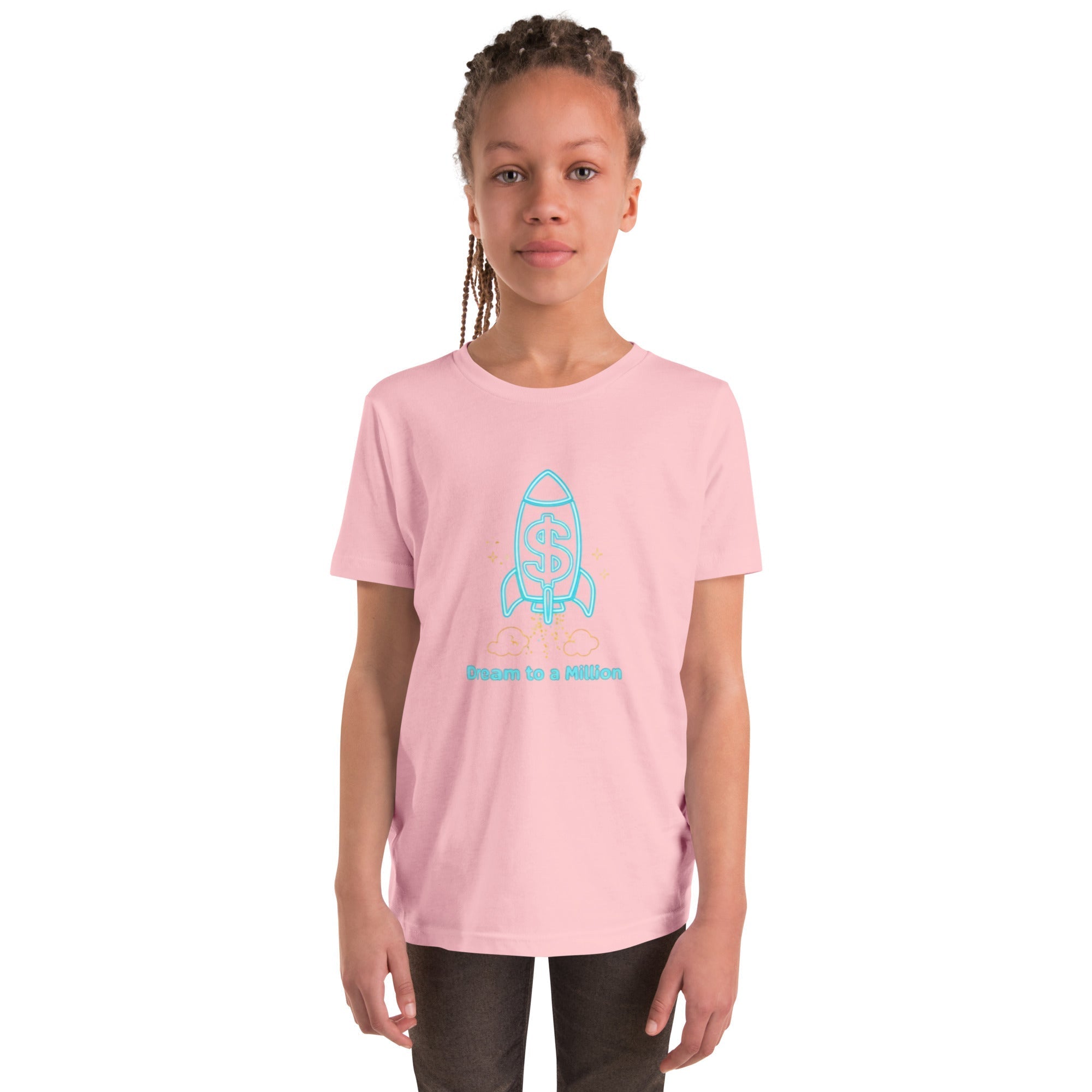 MDB Co. Dream To A Million Neon unisex Youth Short Sleeve T-Shirt