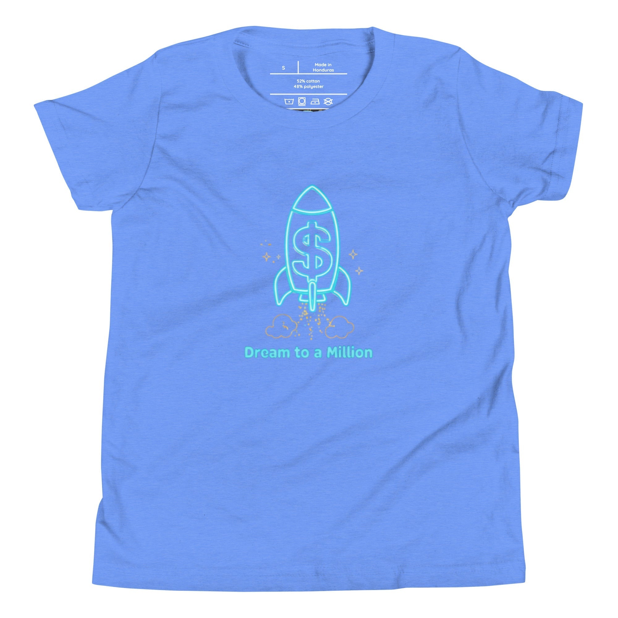 MDB Co. Dream To A Million Neon unisex Youth Short Sleeve T-Shirt