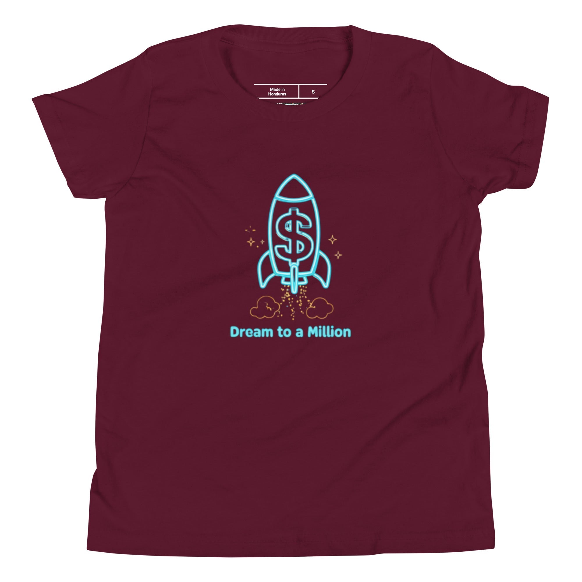 MDB Co. Dream To A Million Neon unisex Youth Short Sleeve T-Shirt
