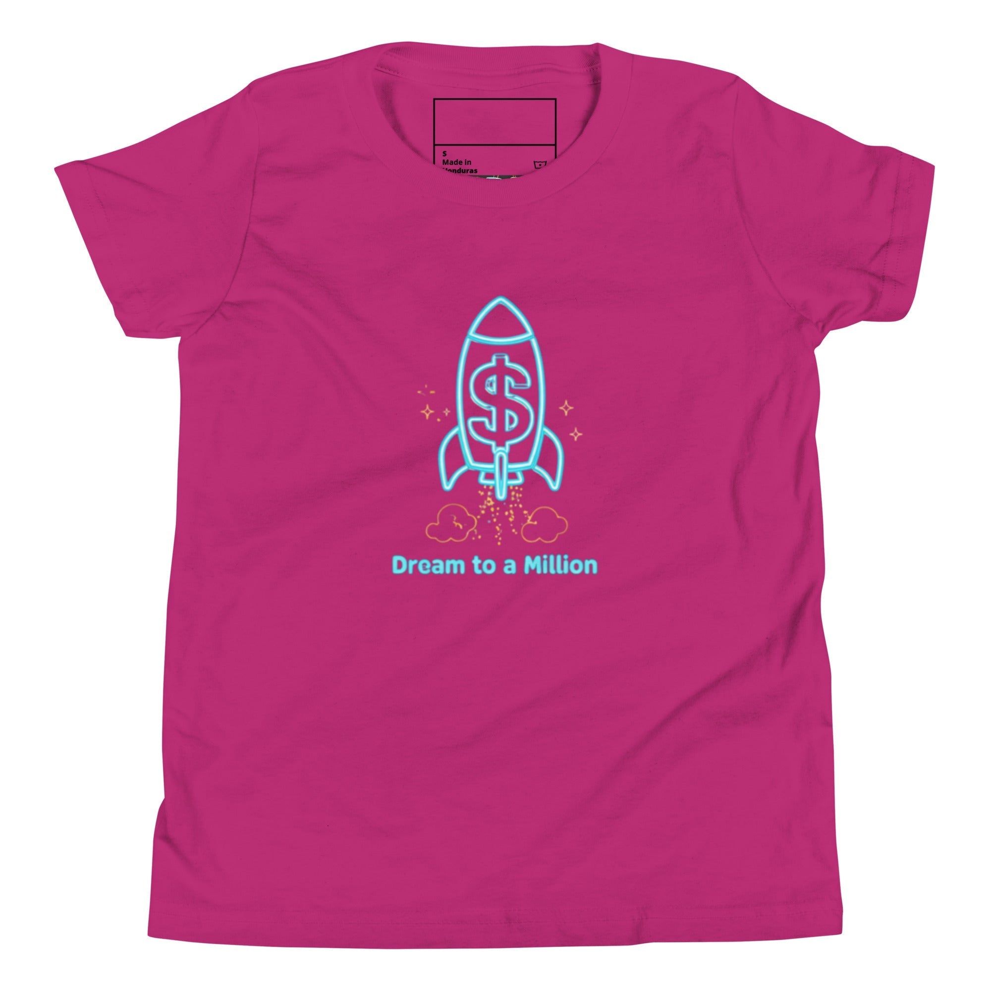 MDB Co. Dream To A Million Neon unisex Youth Short Sleeve T-Shirt