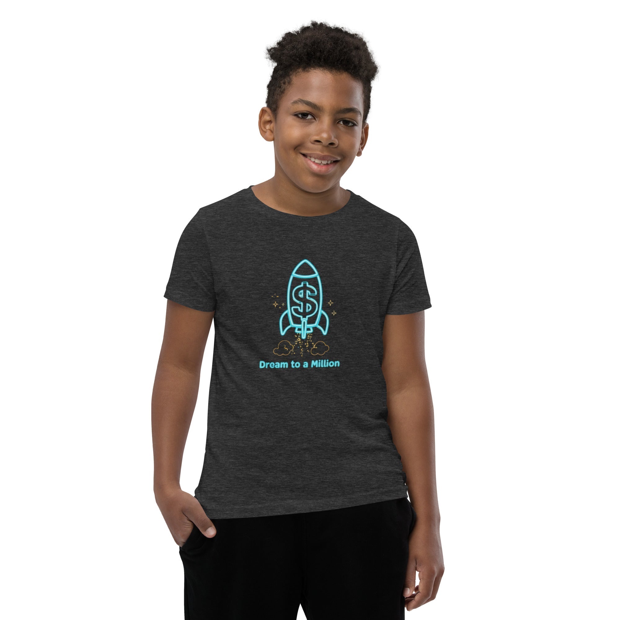 MDB Co. Dream To A Million Neon unisex Youth Short Sleeve T-Shirt