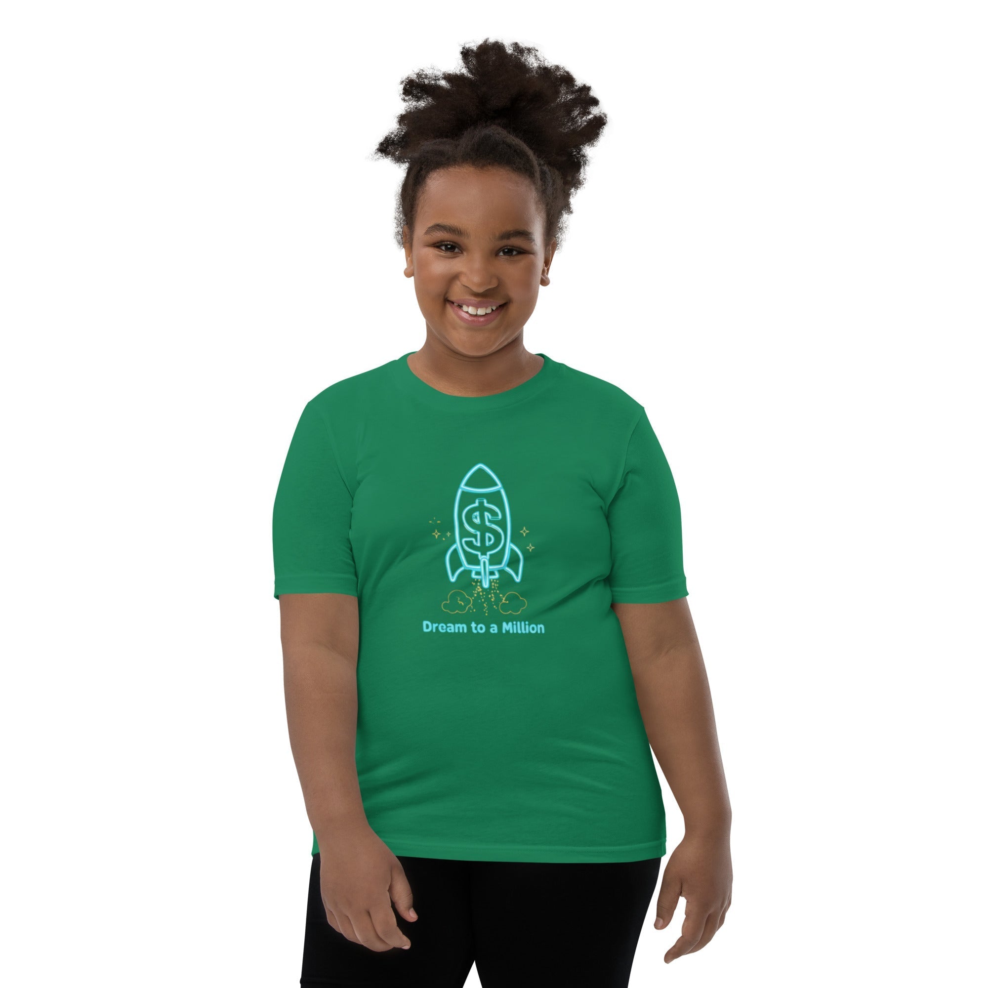 MDB Co. Dream To A Million Neon unisex Youth Short Sleeve T-Shirt