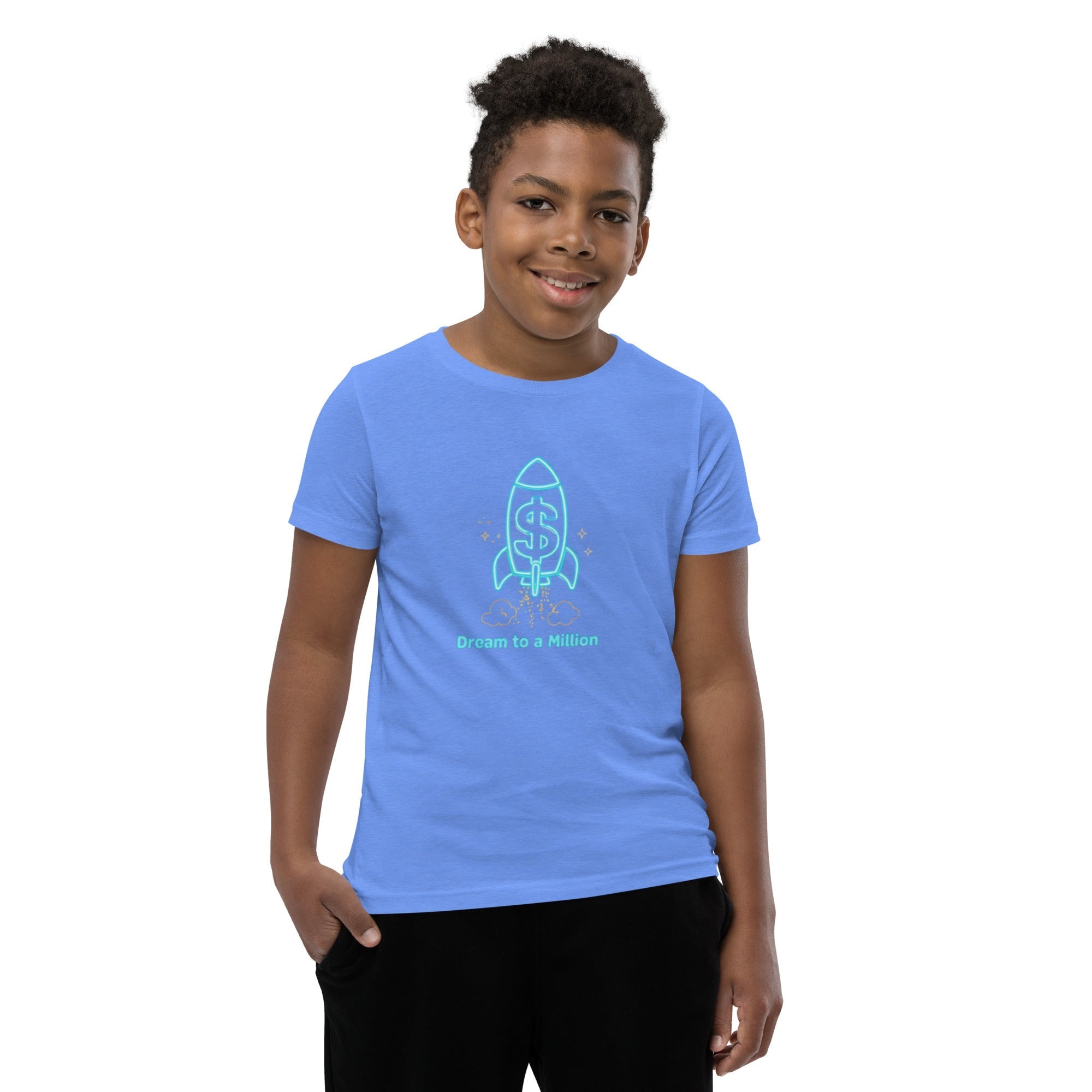 MDB Co. Dream To A Million Neon unisex Youth Short Sleeve T-Shirt