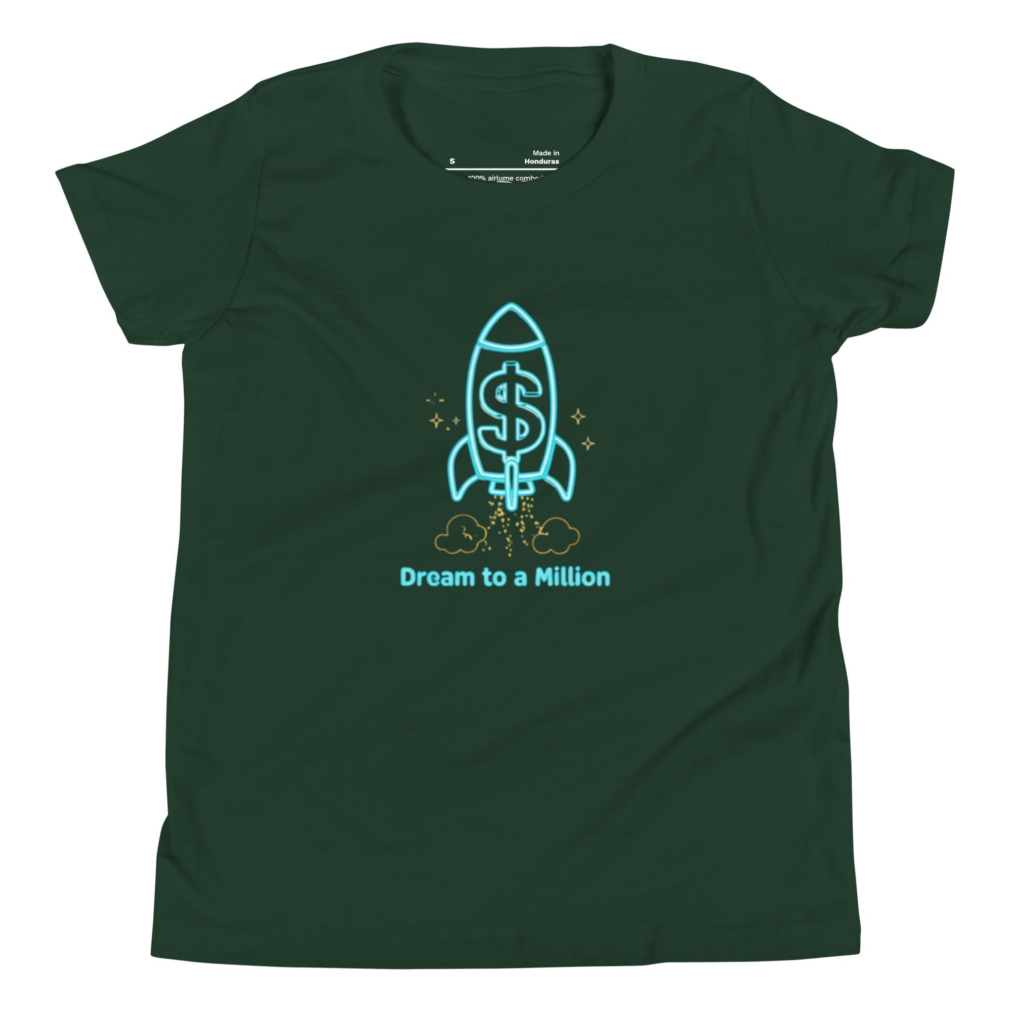 MDB Co. Dream To A Million Neon unisex Youth Short Sleeve T-Shirt
