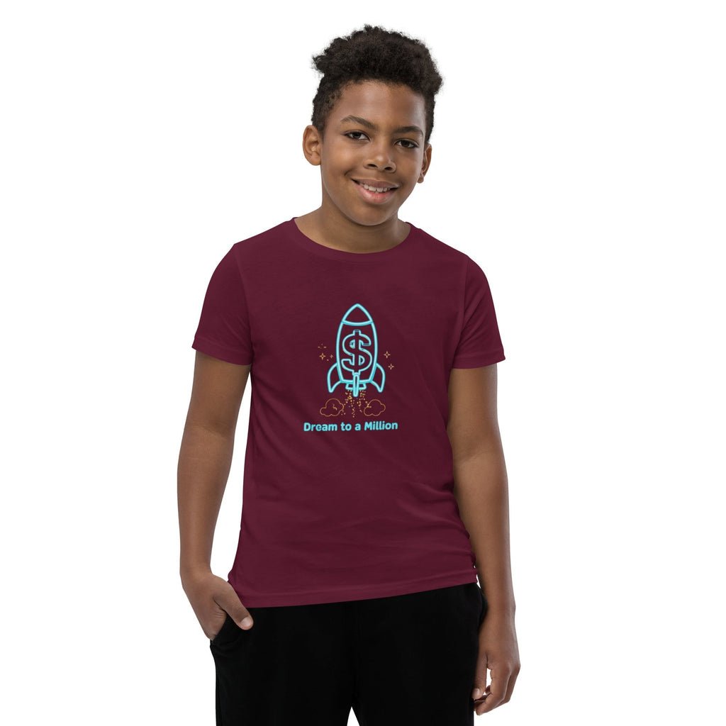 MDB Co. Dream To A Million Neon unisex Youth Short Sleeve T-Shirt
