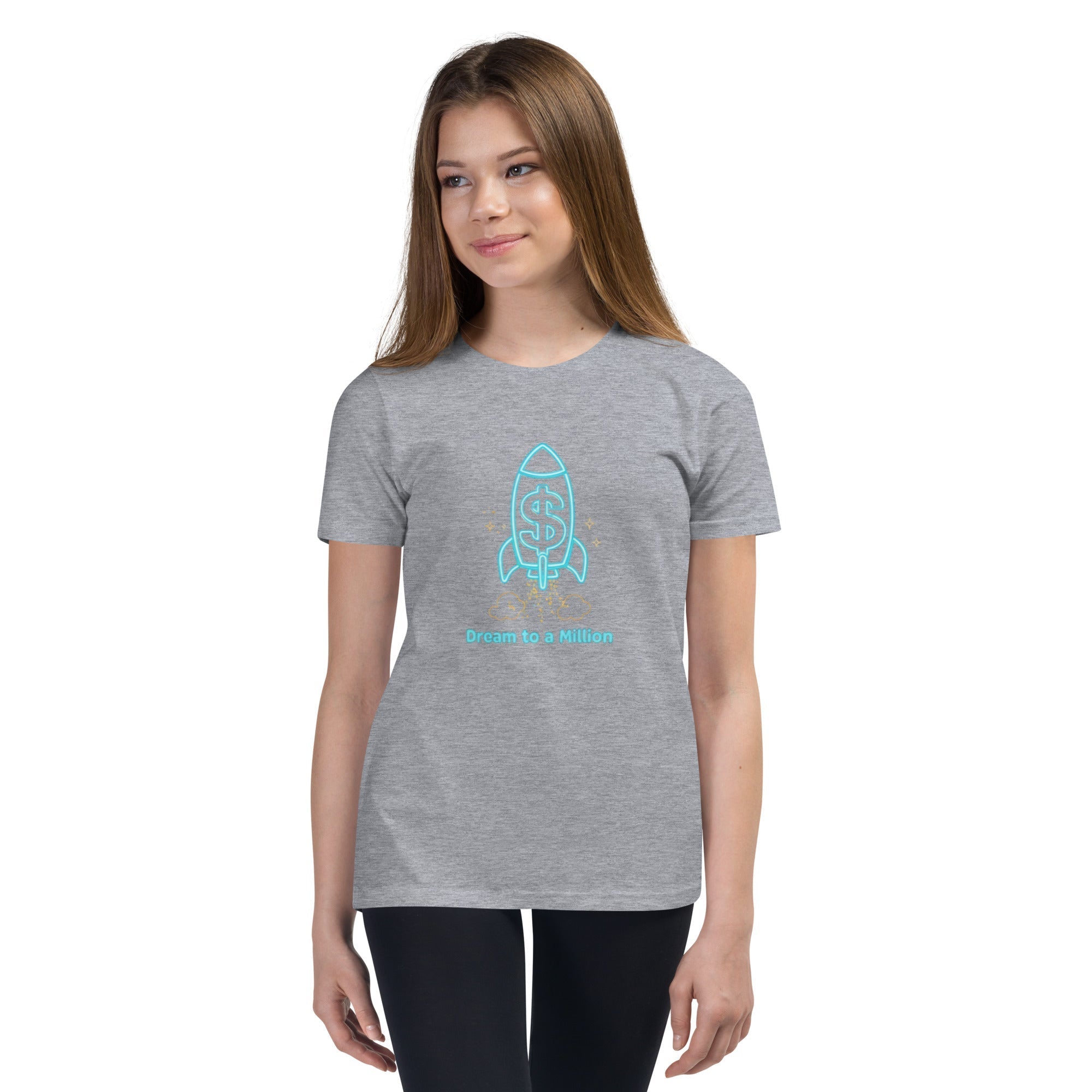 MDB Co. Dream To A Million Neon unisex Youth Short Sleeve T-Shirt