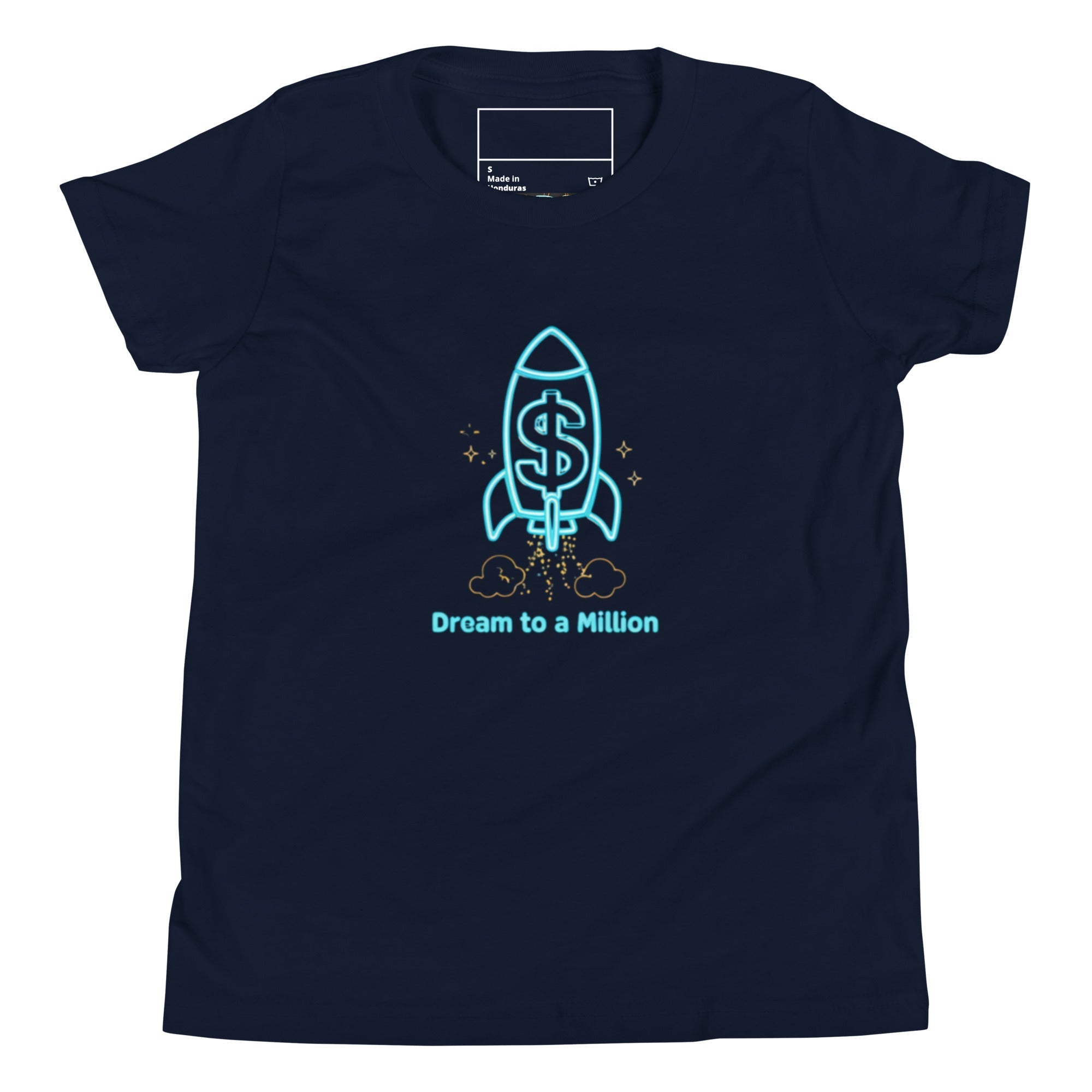MDB Co. Dream To A Million Neon unisex Youth Short Sleeve T-Shirt