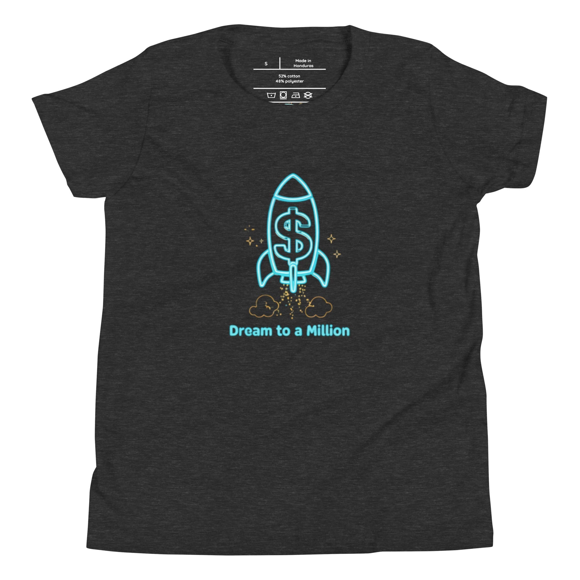 MDB Co. Dream To A Million Neon unisex Youth Short Sleeve T-Shirt