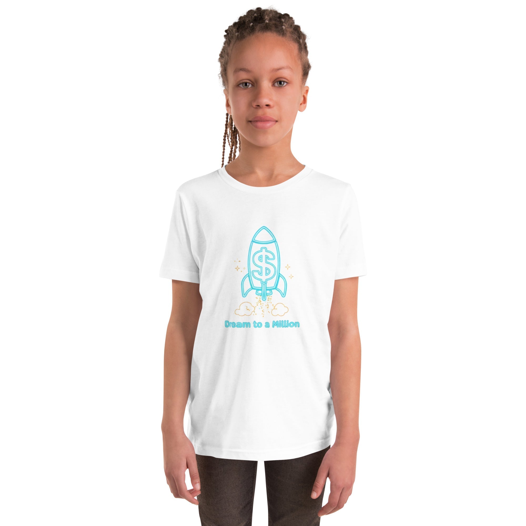 MDB Co. Dream To A Million Neon unisex Youth Short Sleeve T-Shirt