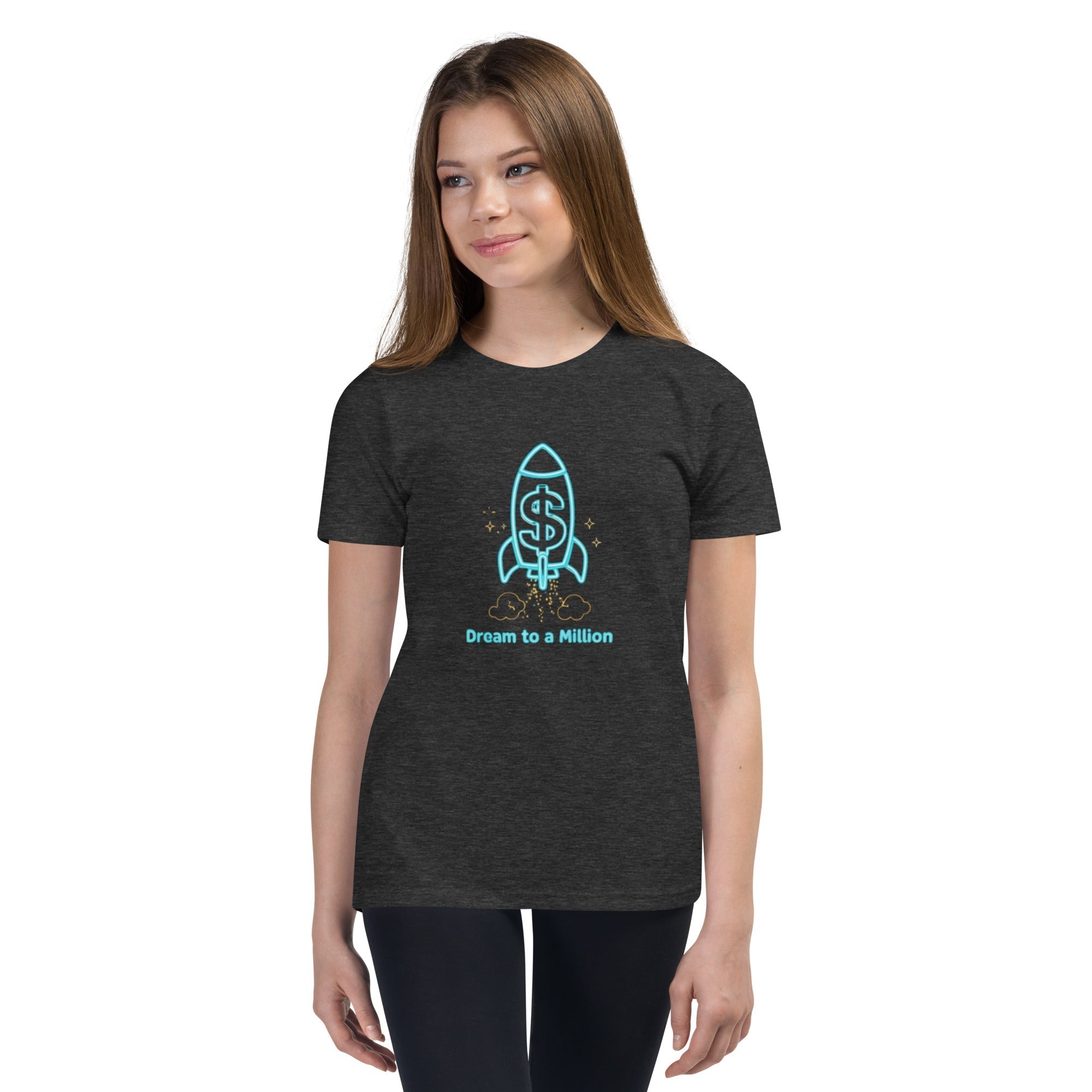 MDB Co. Dream To A Million Neon unisex Youth Short Sleeve T-Shirt