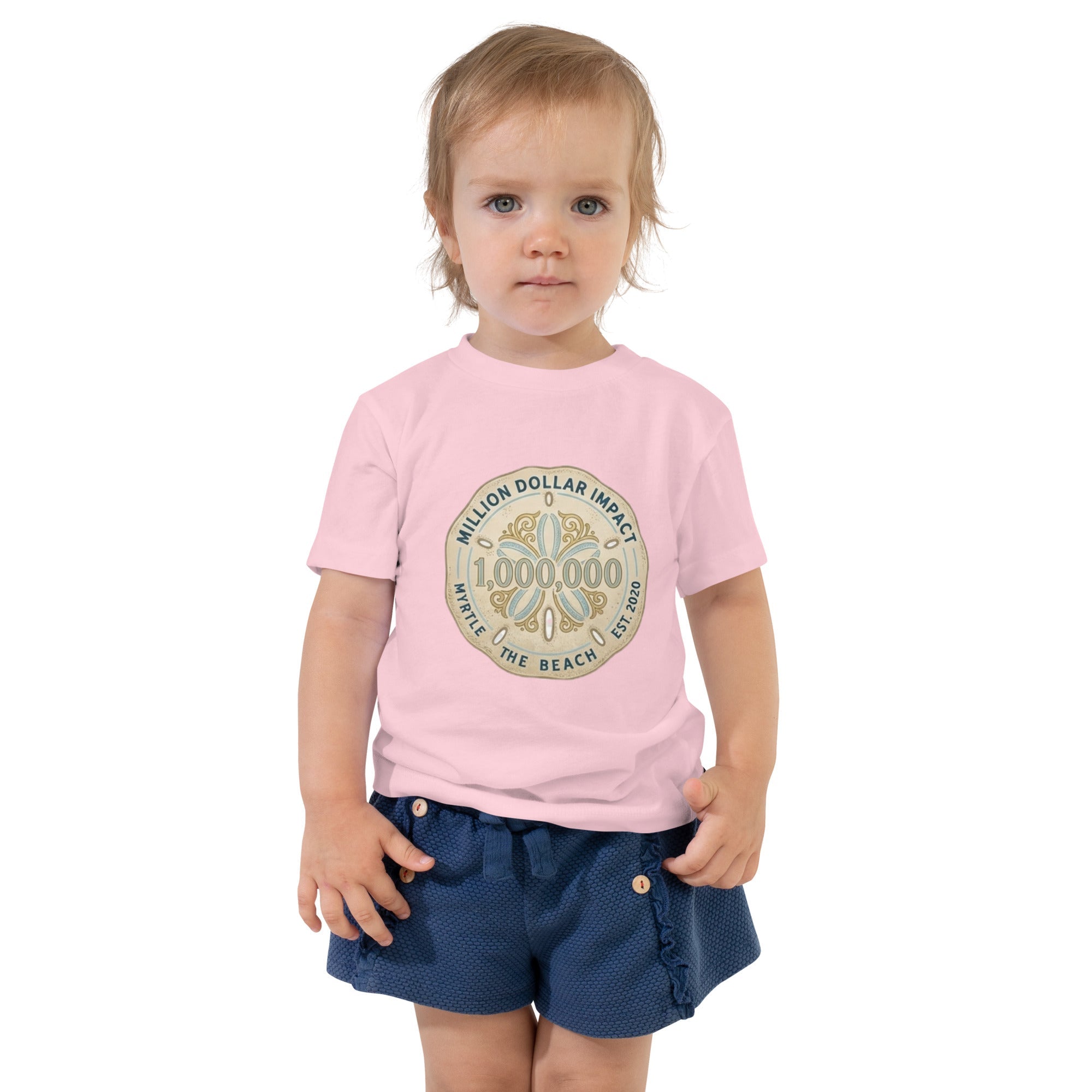 MDB Co. Million Sand Dollars unisex Toddler Short Sleeve Tee