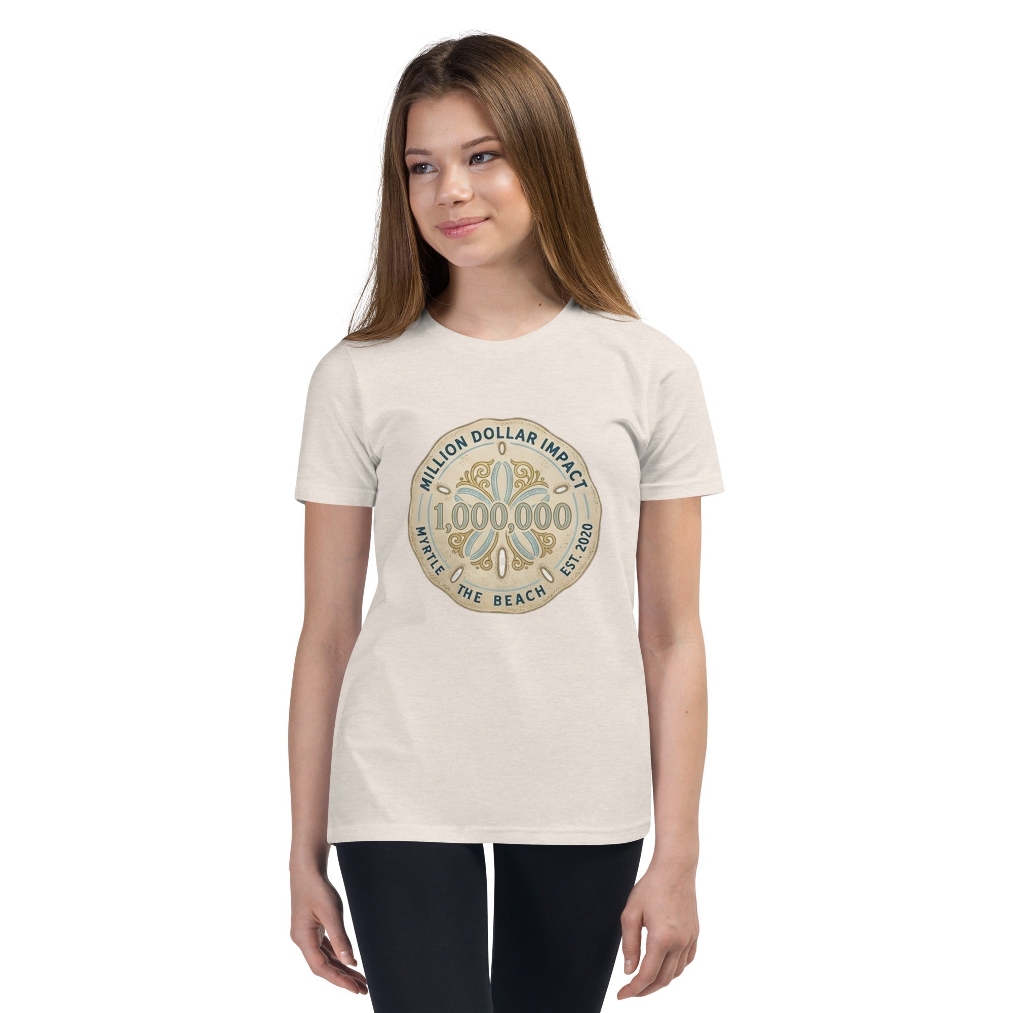 MDB Co. Million Sand Dollars unisex Youth Short Sleeve T-Shirt