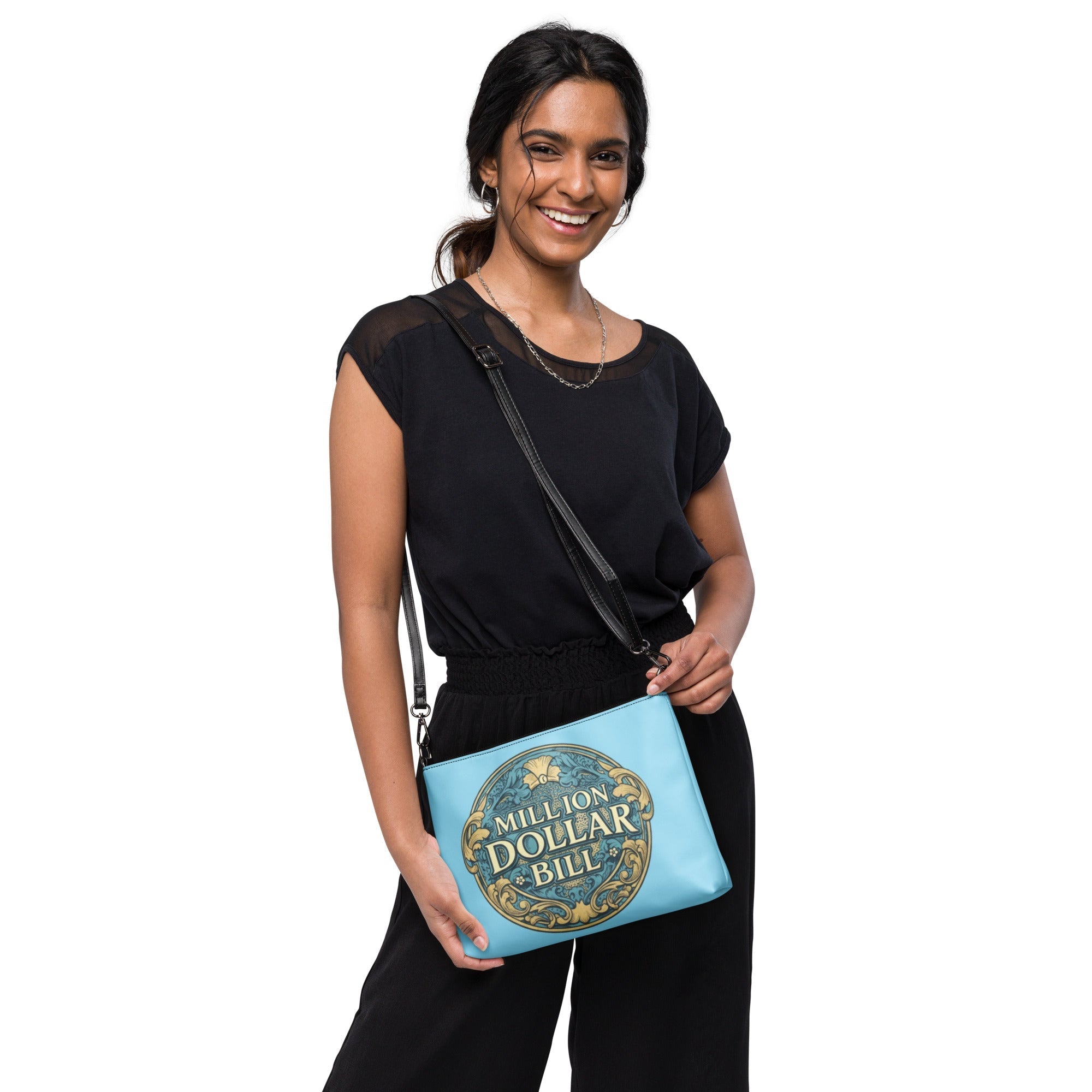 MDB Co. Signature Embellished Logo Crossbody bag