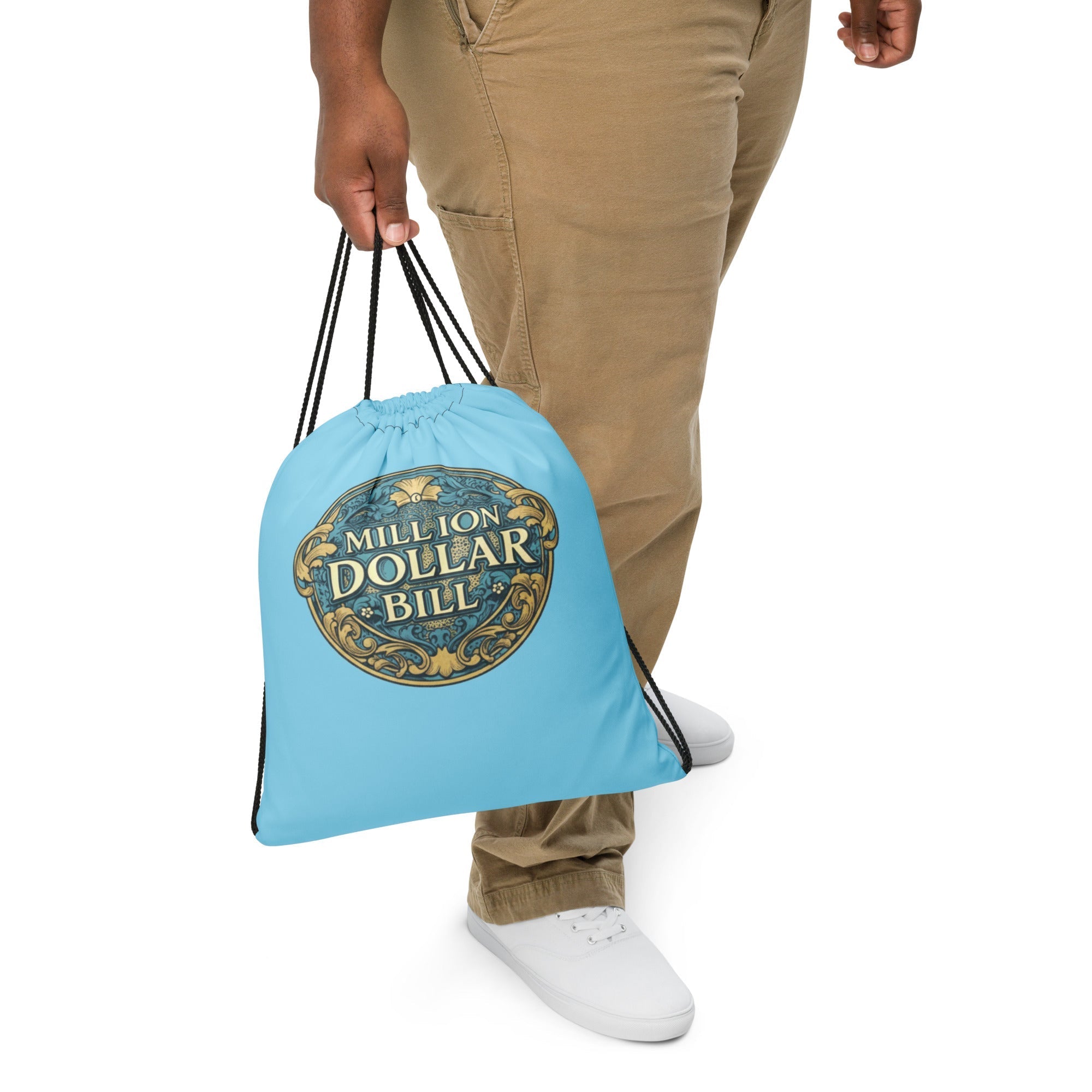 MDB Co. Signature Embellished Logo Drawstring bag