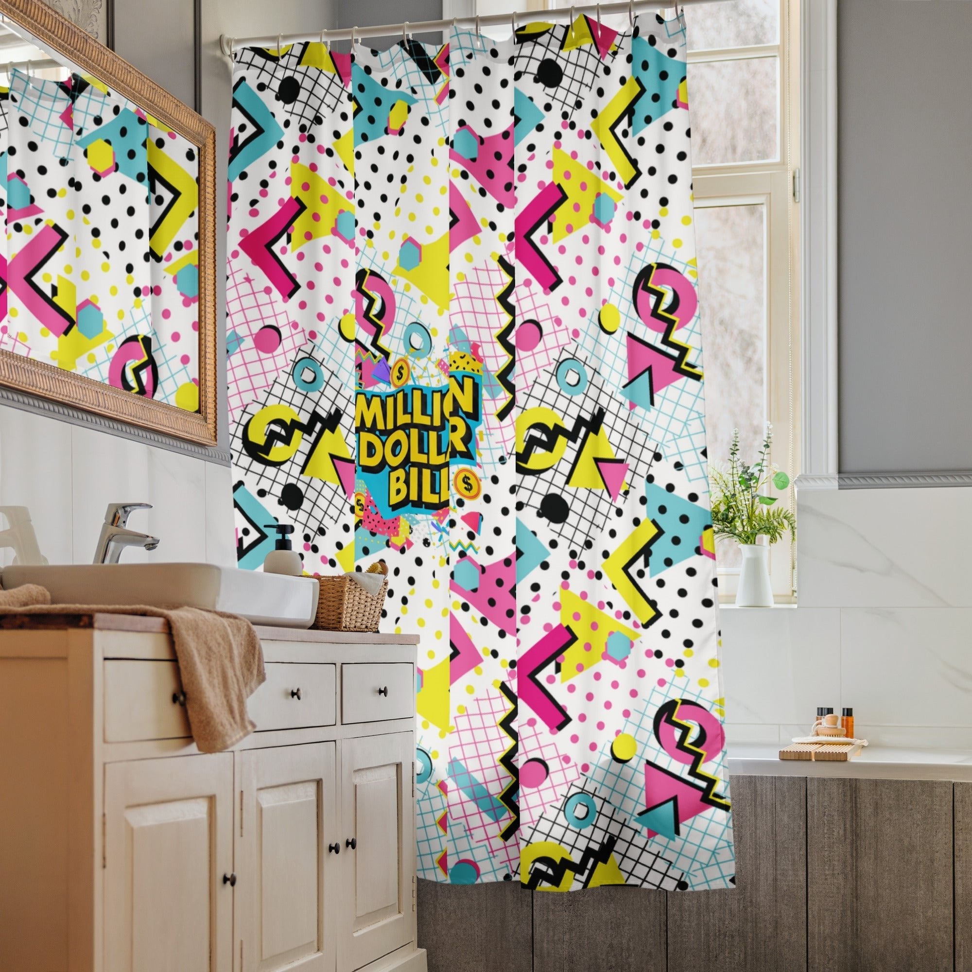 MDB Co. Those 90s Tho' Shower curtain