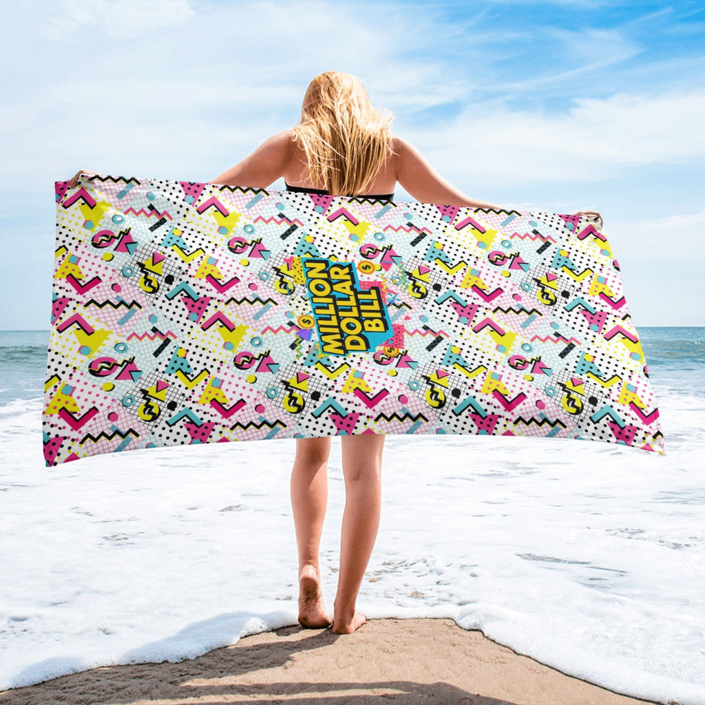 MDB Co. "Those 90s Tho'!" Bath or beach Towel