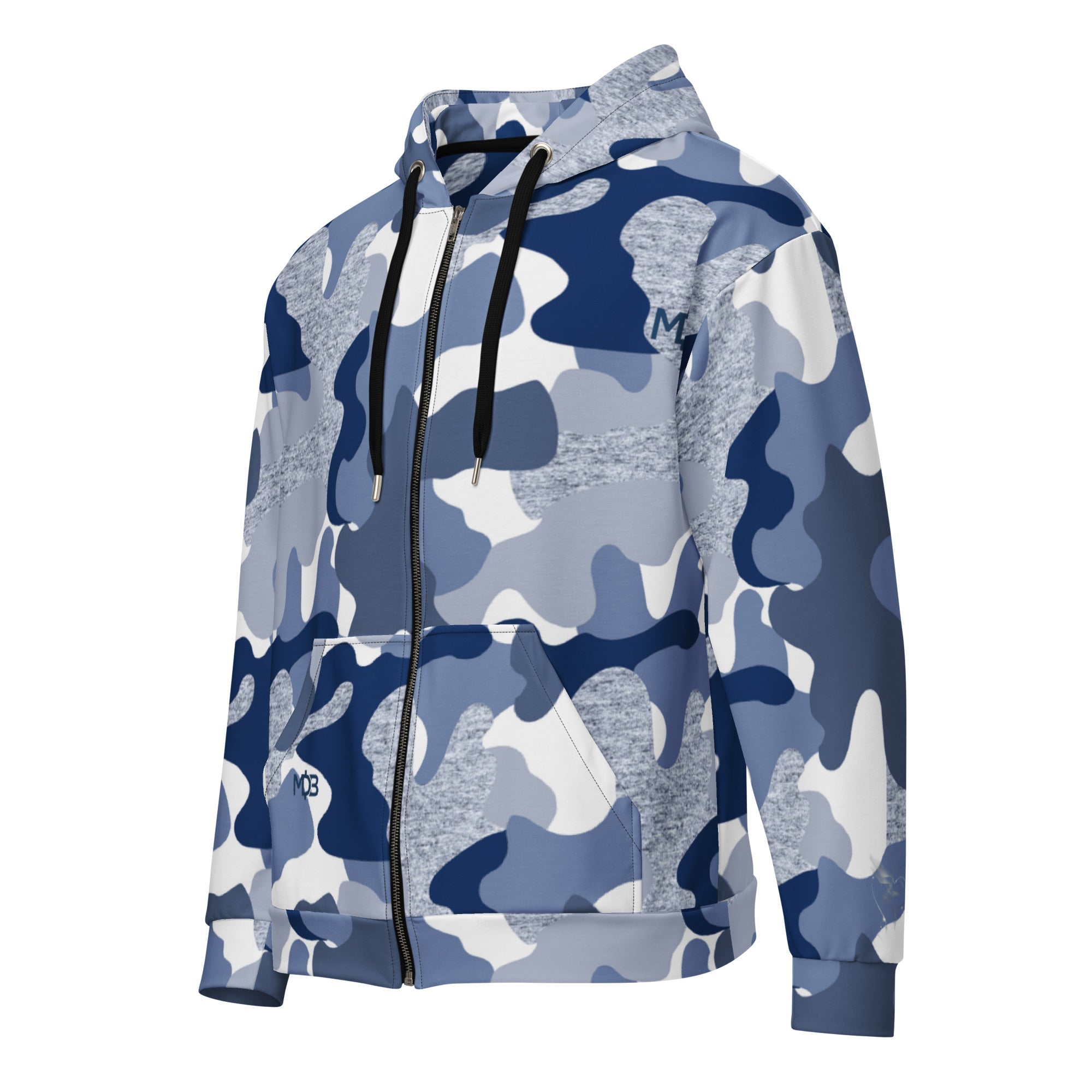 MDB Co. True Blue Fatigue Unisex zip hoodie