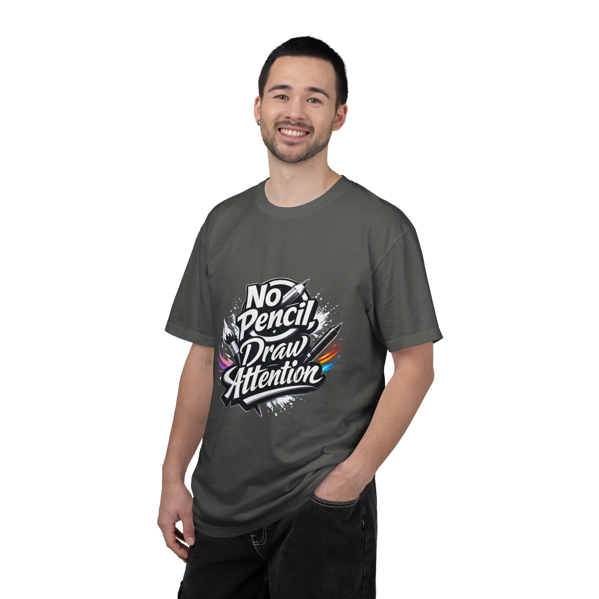 No Pencil Draw Attention T-Shirt — Artist Graphic Tee - LaneOfTrends