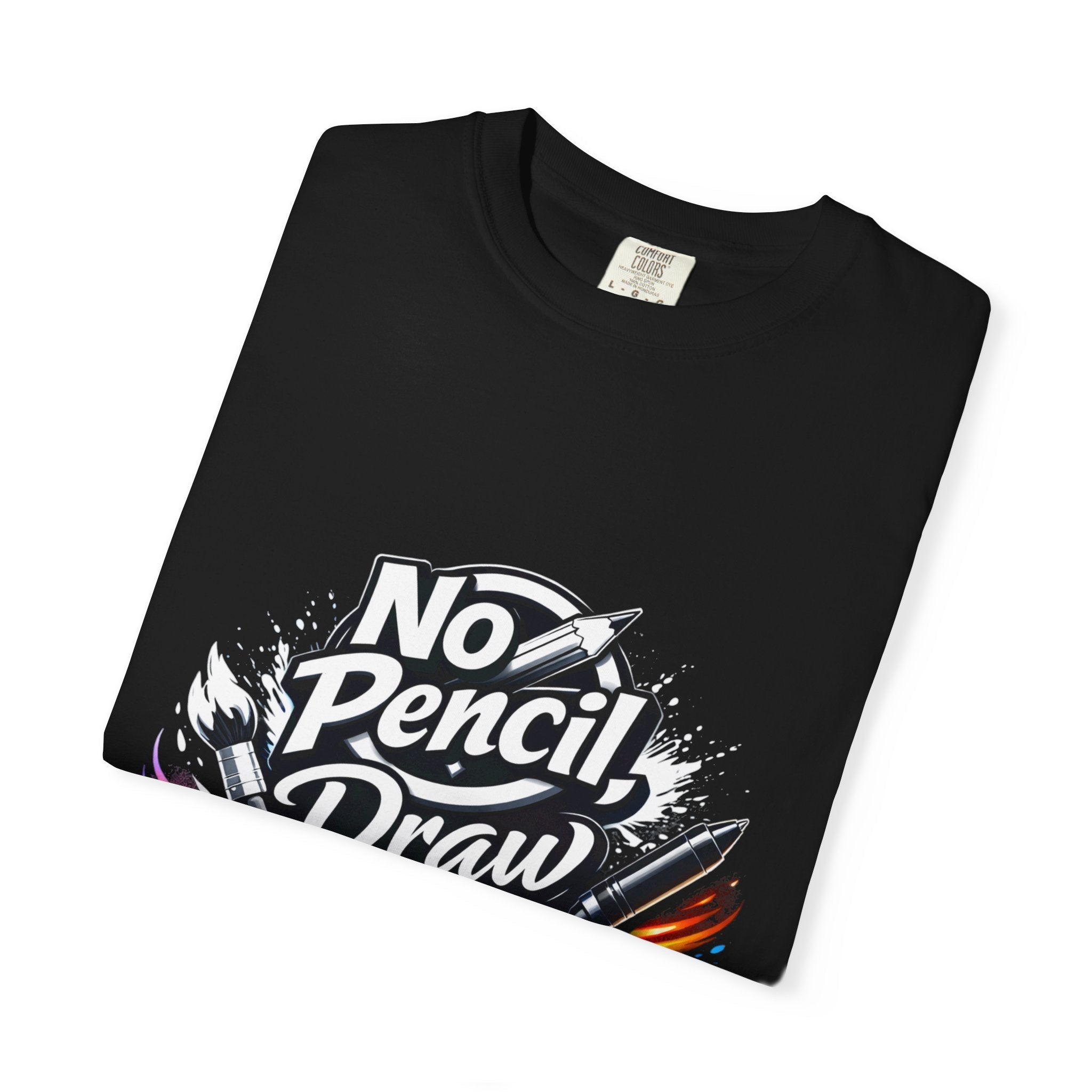 No Pencil Draw Attention T-Shirt — Artist Graphic Tee - LaneOfTrends