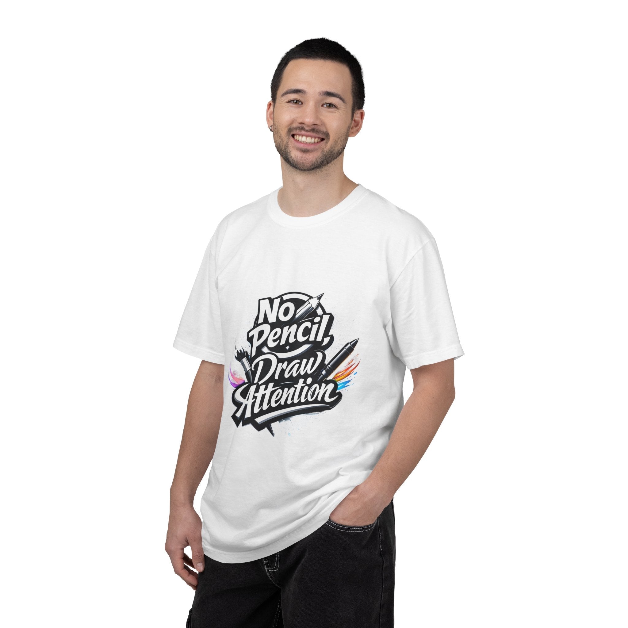 No Pencil Draw Attention T-Shirt — Artist Graphic Tee - LaneOfTrends