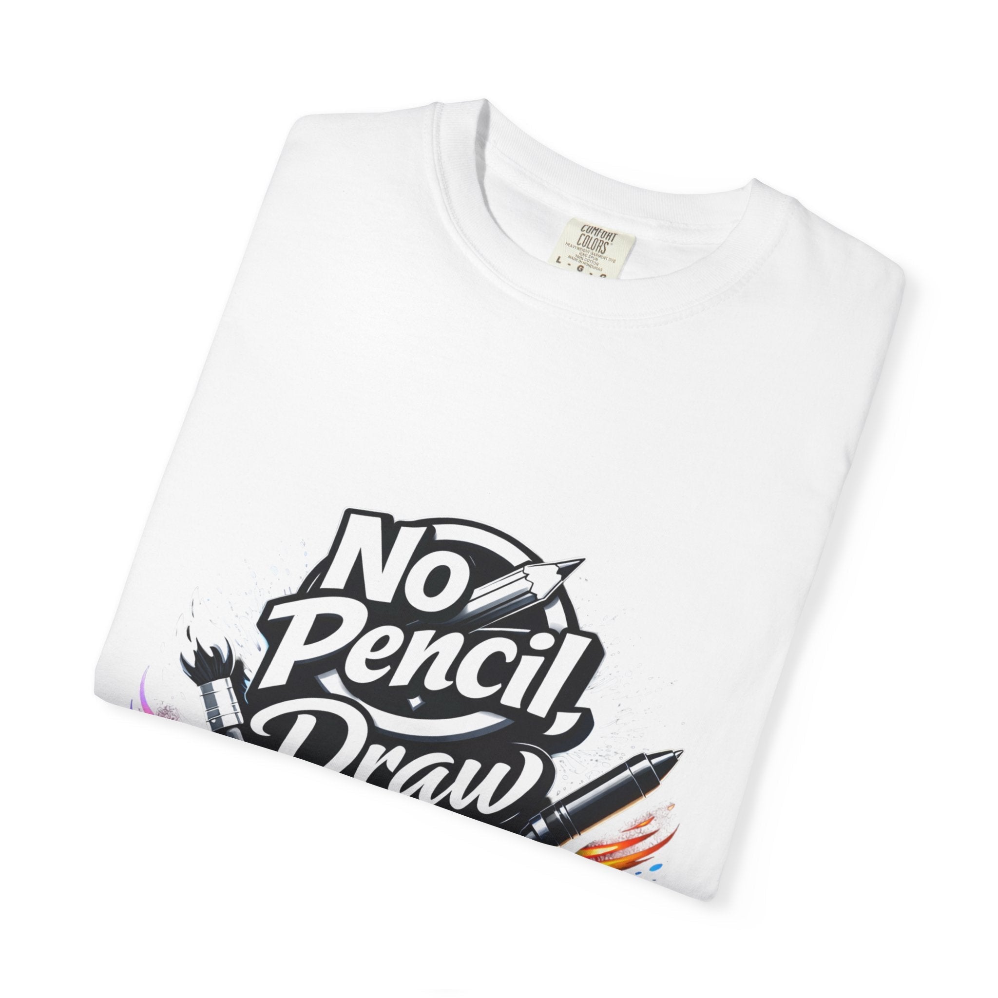 No Pencil Draw Attention T-Shirt — Artist Graphic Tee - LaneOfTrends