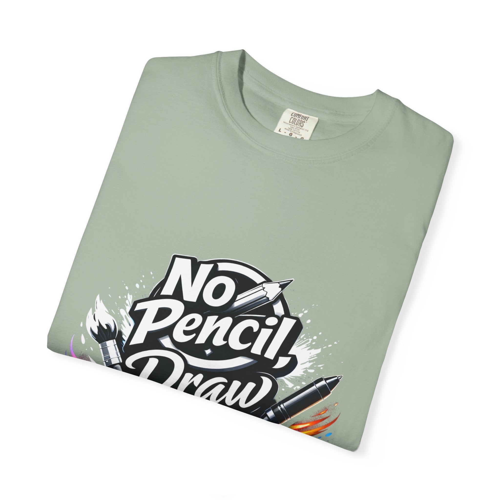 No Pencil Draw Attention T-Shirt — Artist Graphic Tee - LaneOfTrends