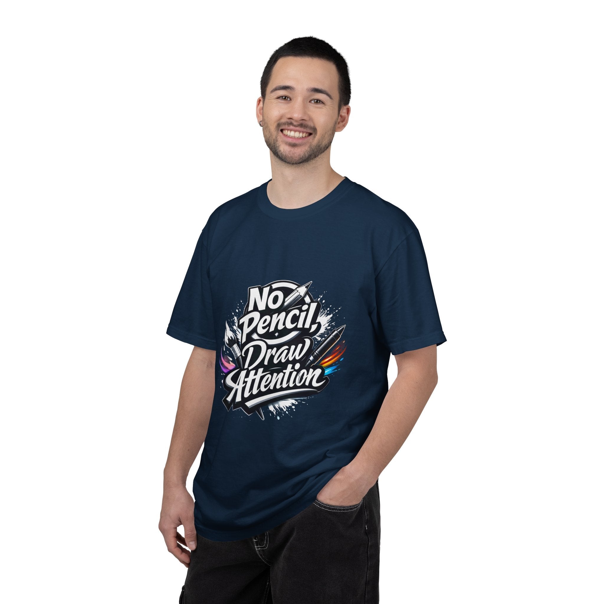 No Pencil Draw Attention T-Shirt — Artist Graphic Tee - LaneOfTrends
