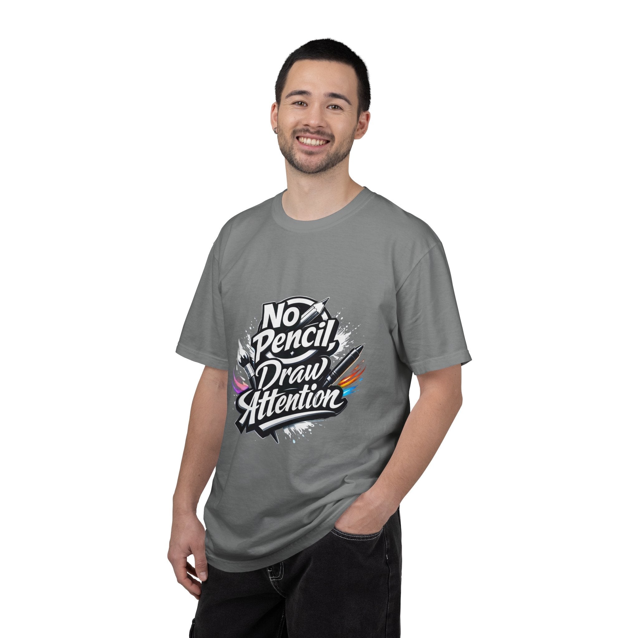 No Pencil Draw Attention T-Shirt — Artist Graphic Tee - LaneOfTrends