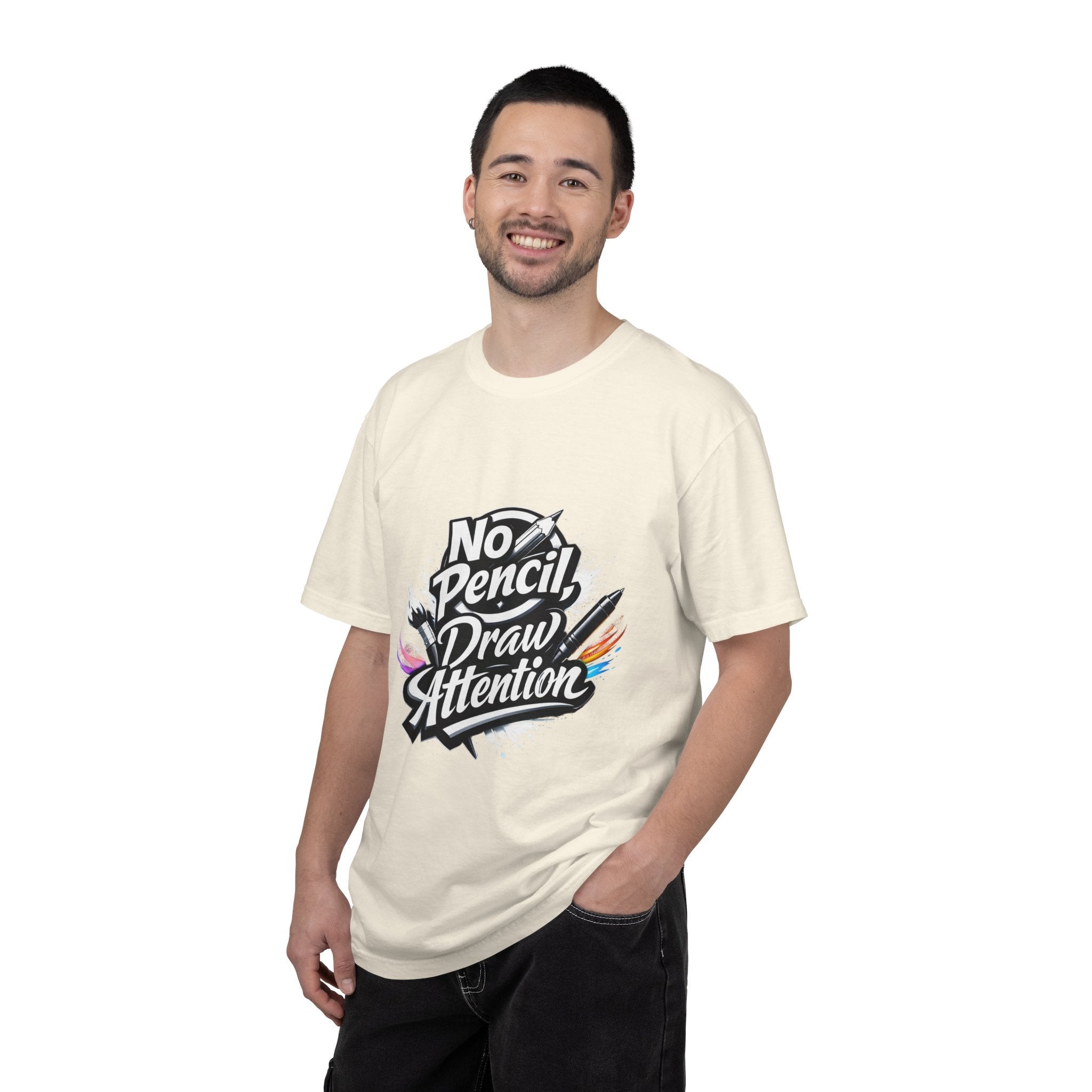 No Pencil Draw Attention T-Shirt — Artist Graphic Tee - LaneOfTrends