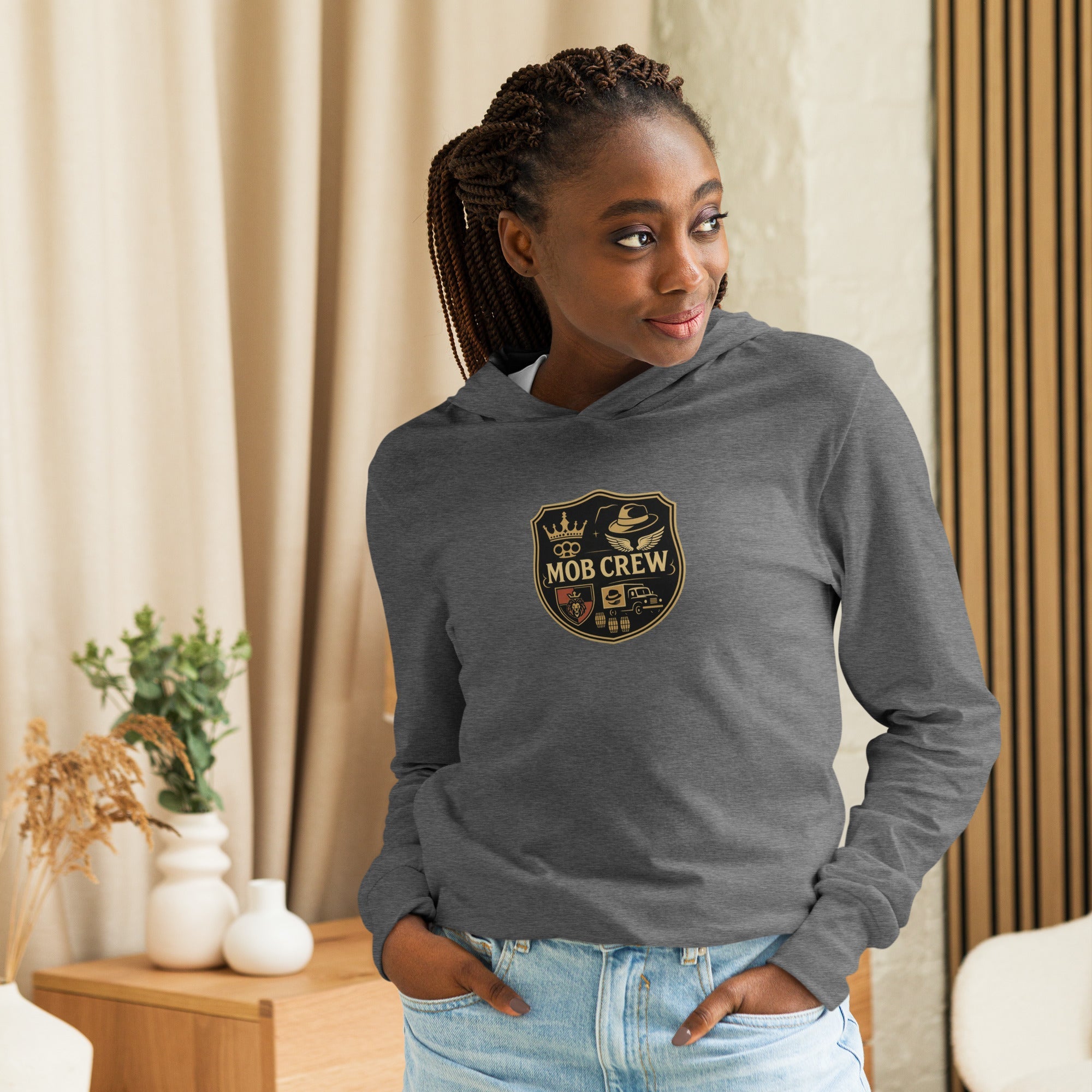 Mob Crew Hooded Long-Sleeve Tee